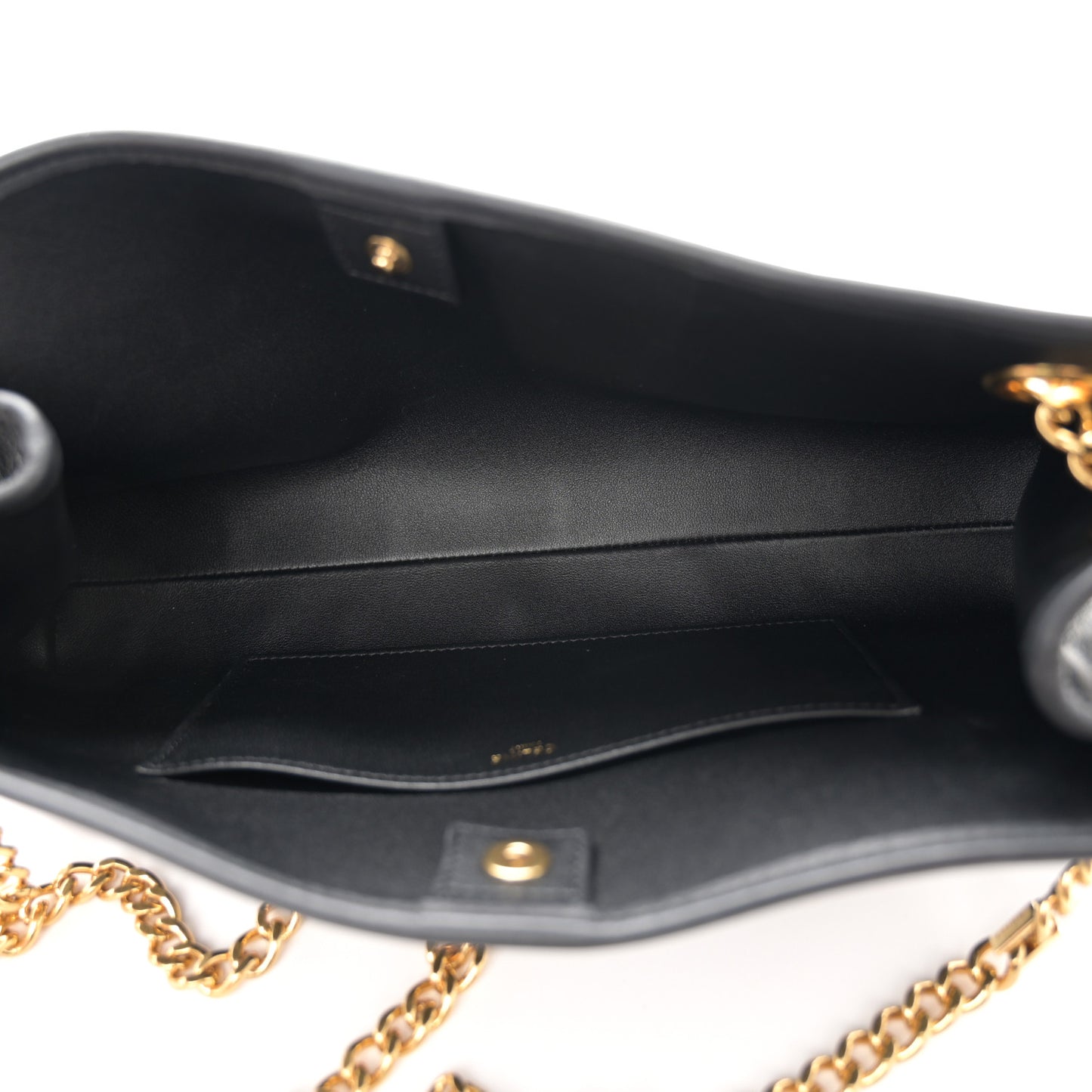 Supple Grained Calfskin Medium Newspaper Bag Black