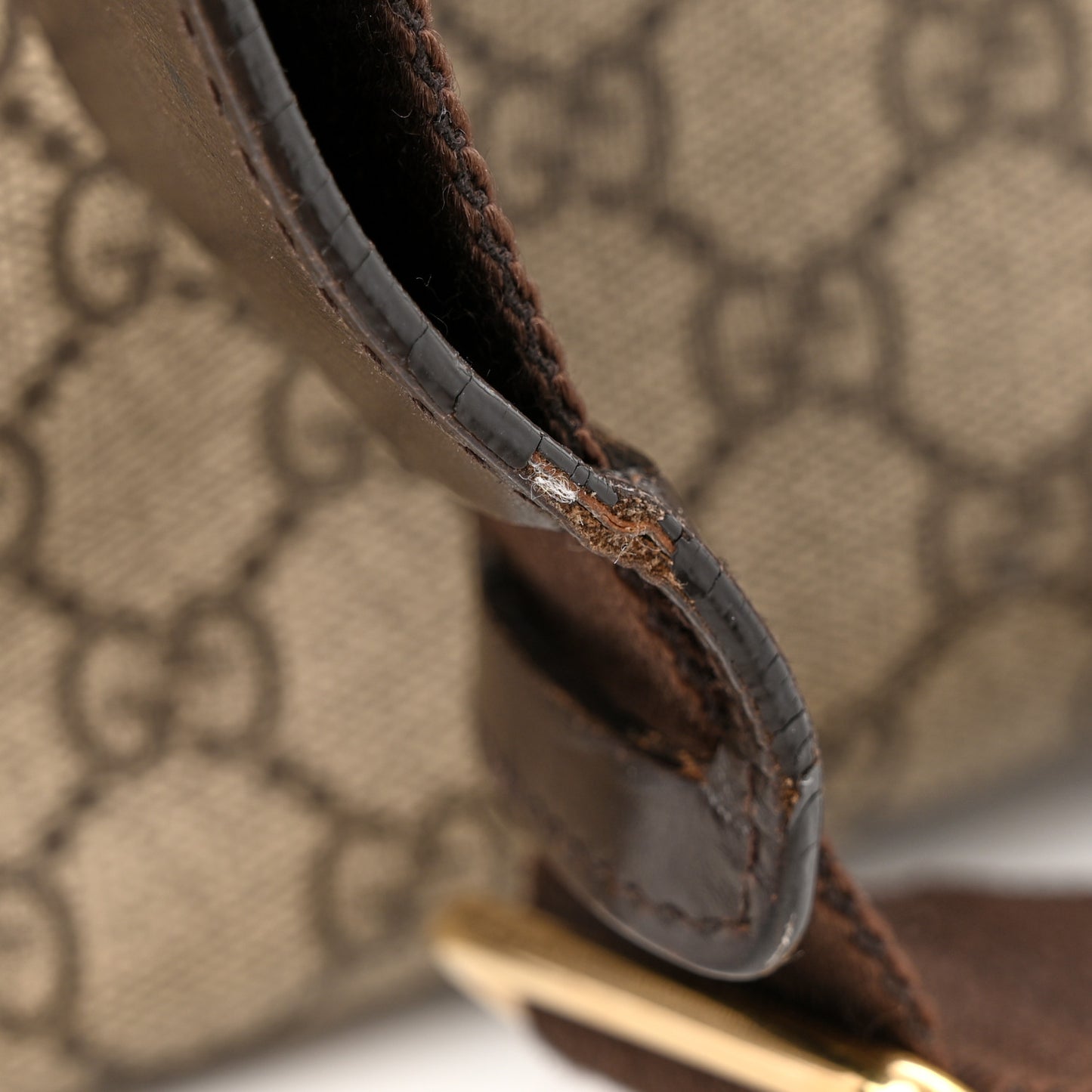 GG Plus Monogram Messenger Diaper Bag Dark Brown