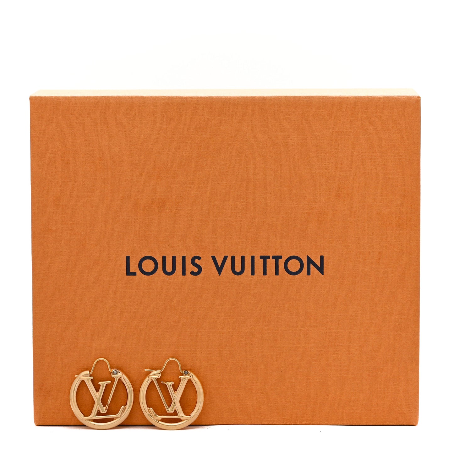 Metal Small Louise Hoop Earrings Gold