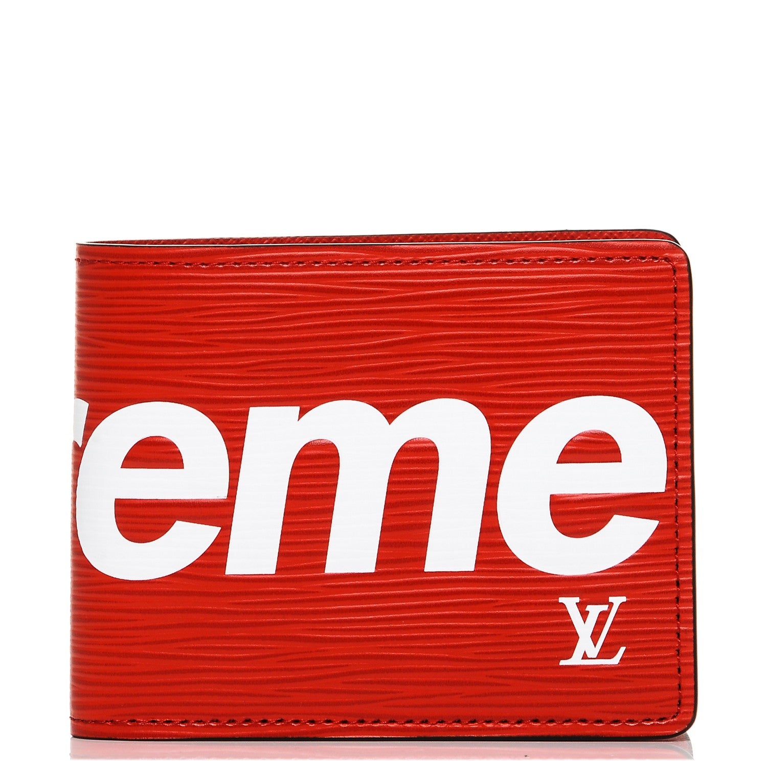 Louis Vuitton X SUPREME Epi Slender Wallet Red 1 of 8