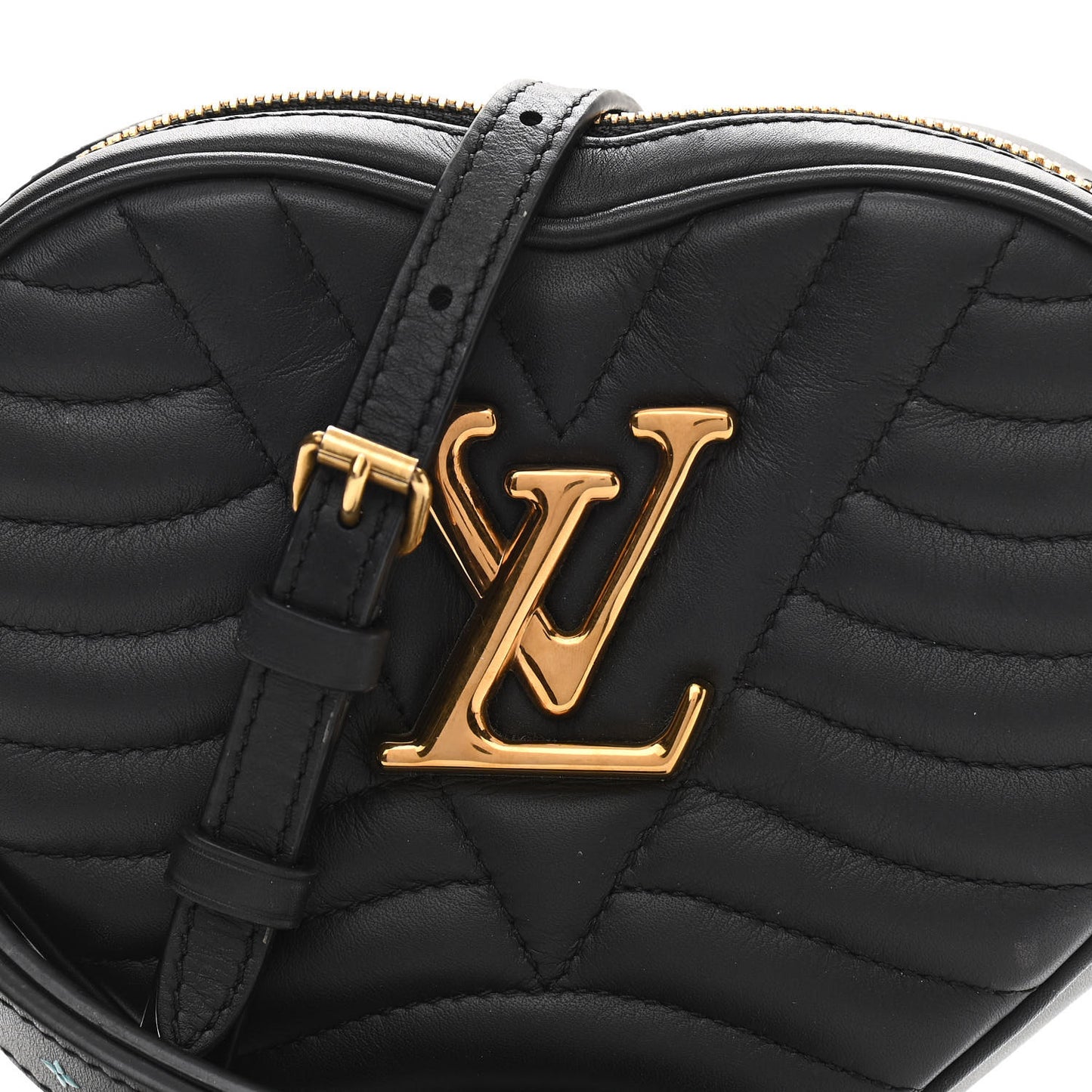 Calfskin New Wave Heart Bag Black