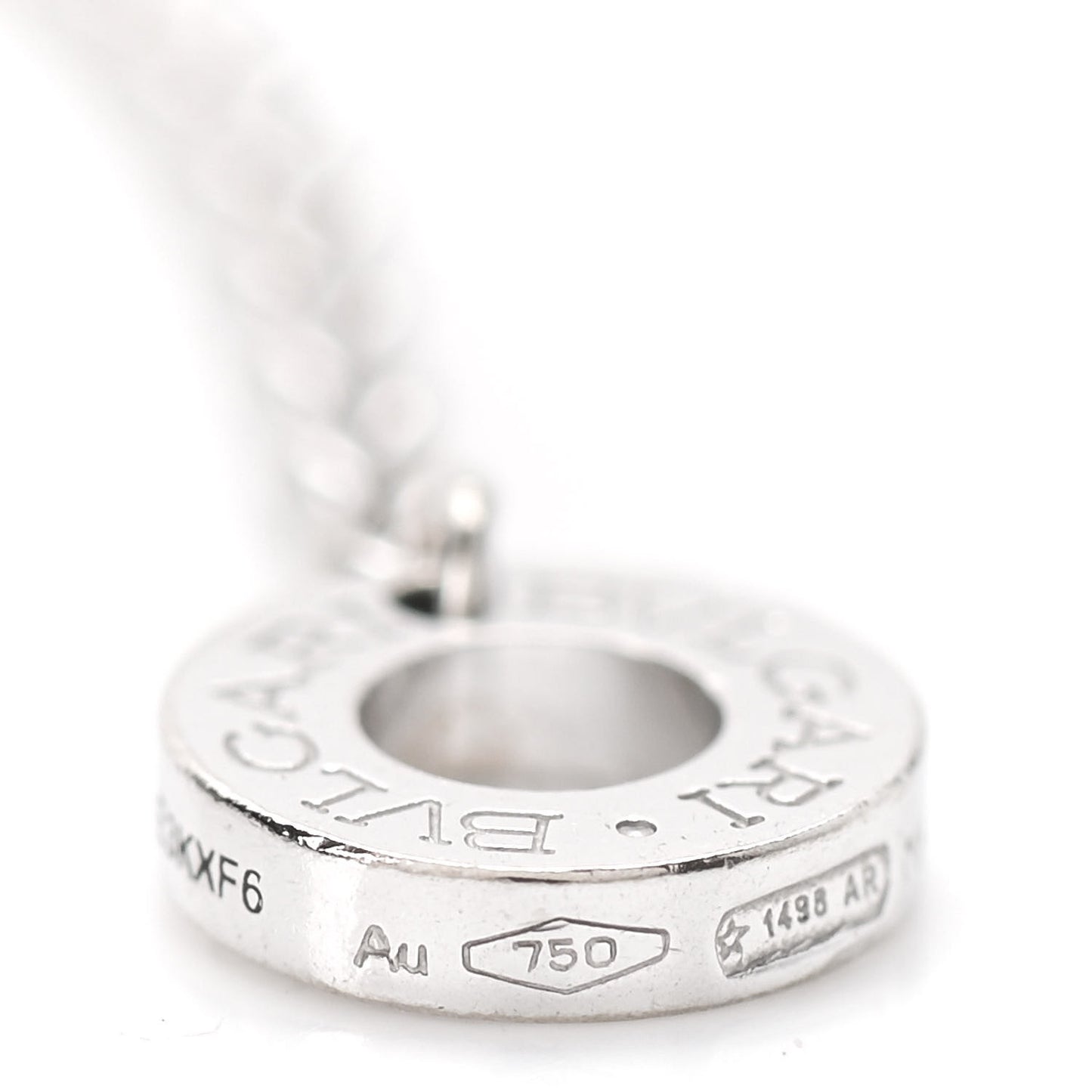 18K White Gold B.Zero1 Pendant Necklace