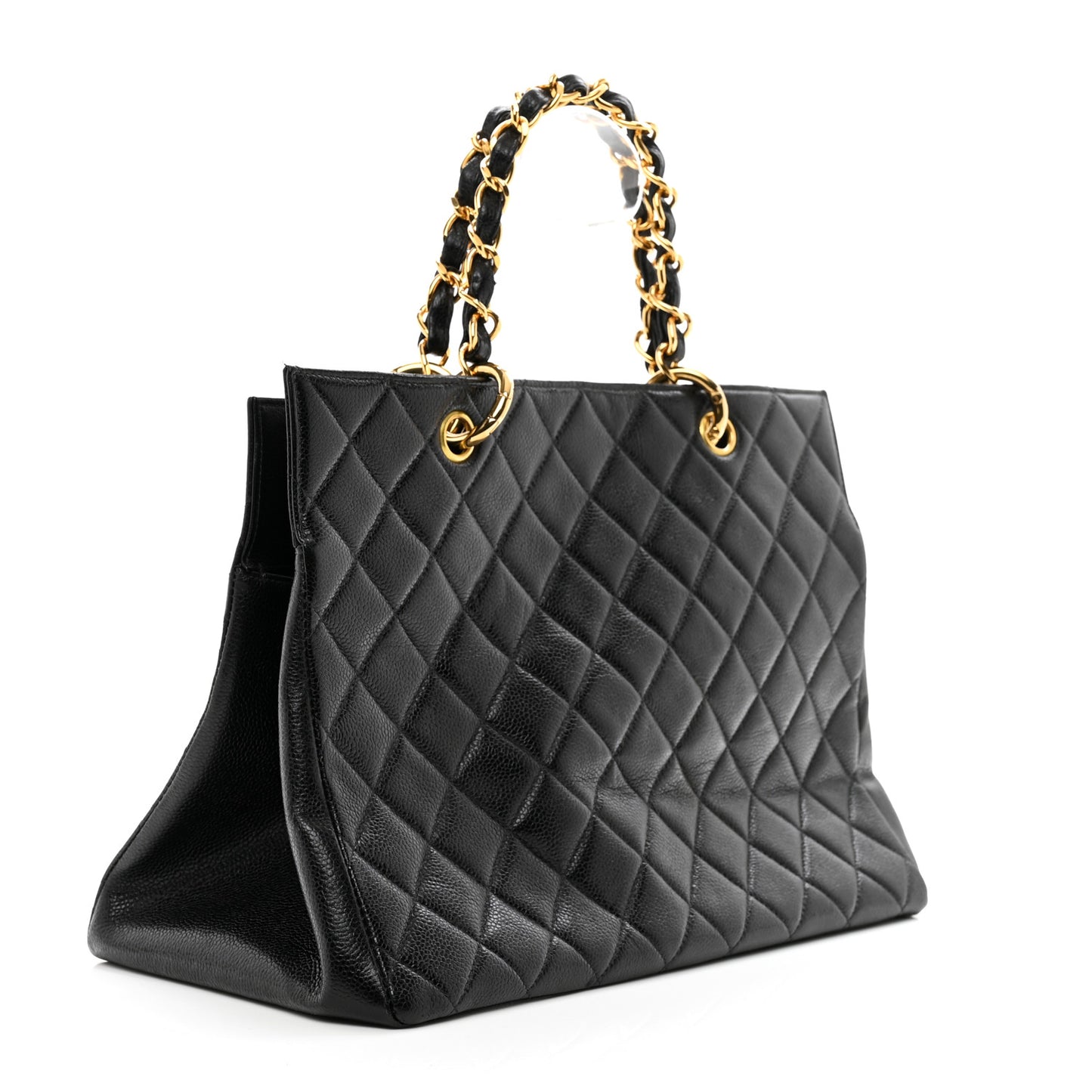 Caviar Quilted Grand Timeless Tote GTT Black