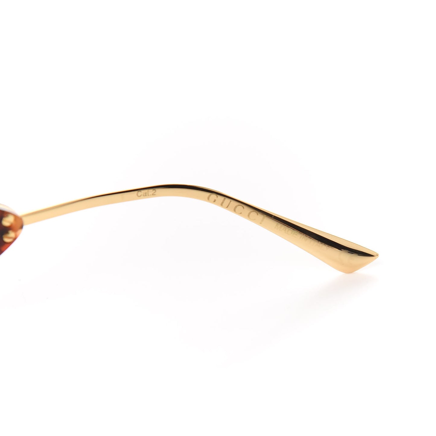 Acetate Square Frame Wing Sunglasses GG0535S Havana