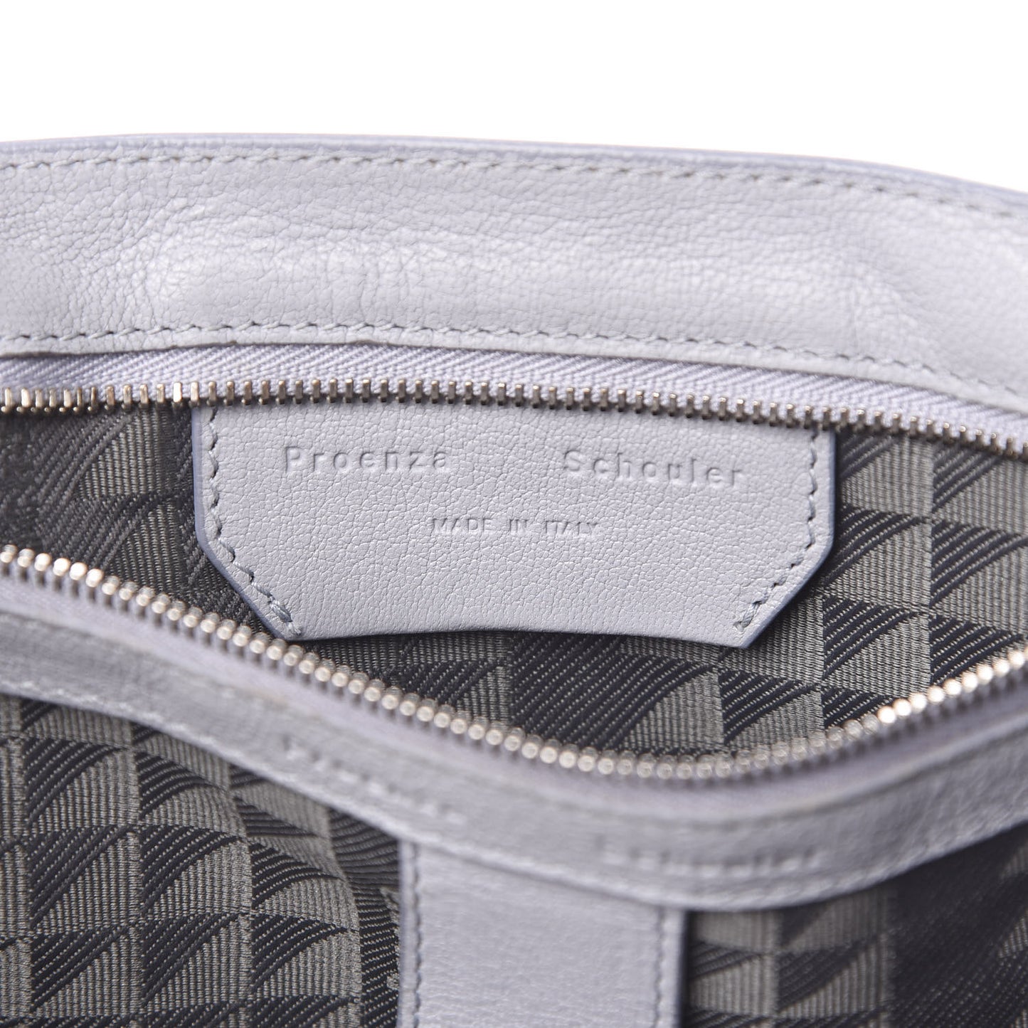 Lambskin Medium PS1 Satchel Concrete Grey