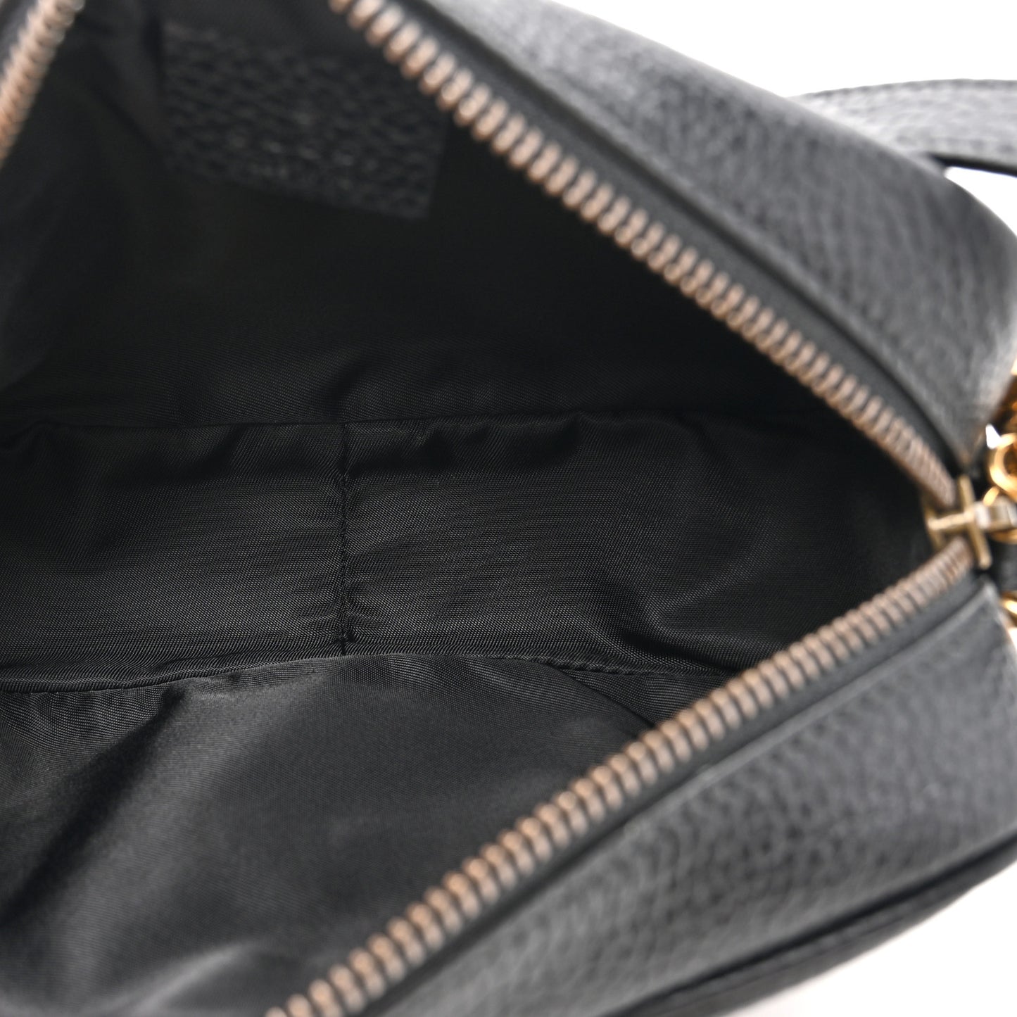 Pebbled Calfskin Mini Soho Disco Bag Black