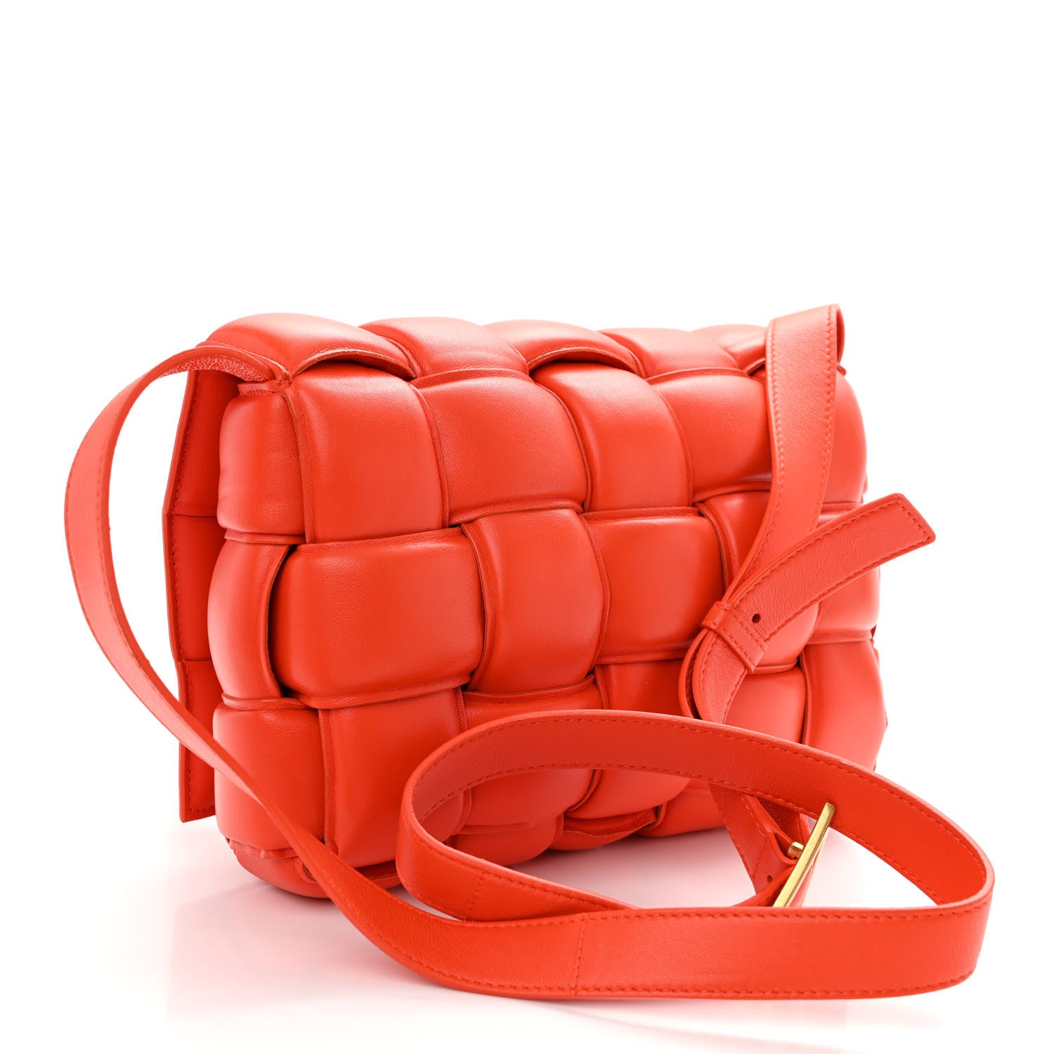 Bottega Veneta Nappa Maxi Intreccio Padded Cassette Crossbody Bag Sunburst 3 of 8