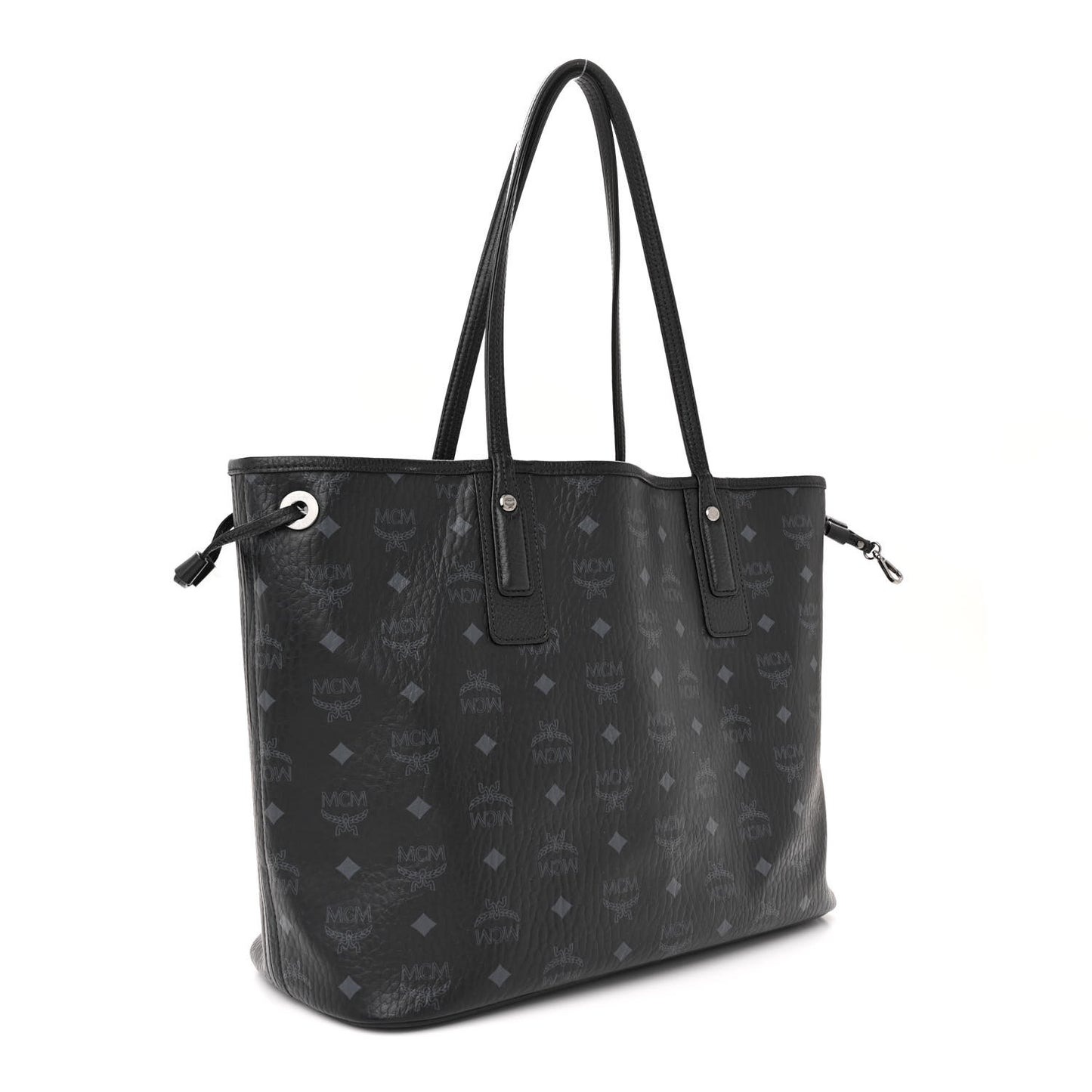 Visetos Medium Liz Reversible Shopper Tote Black