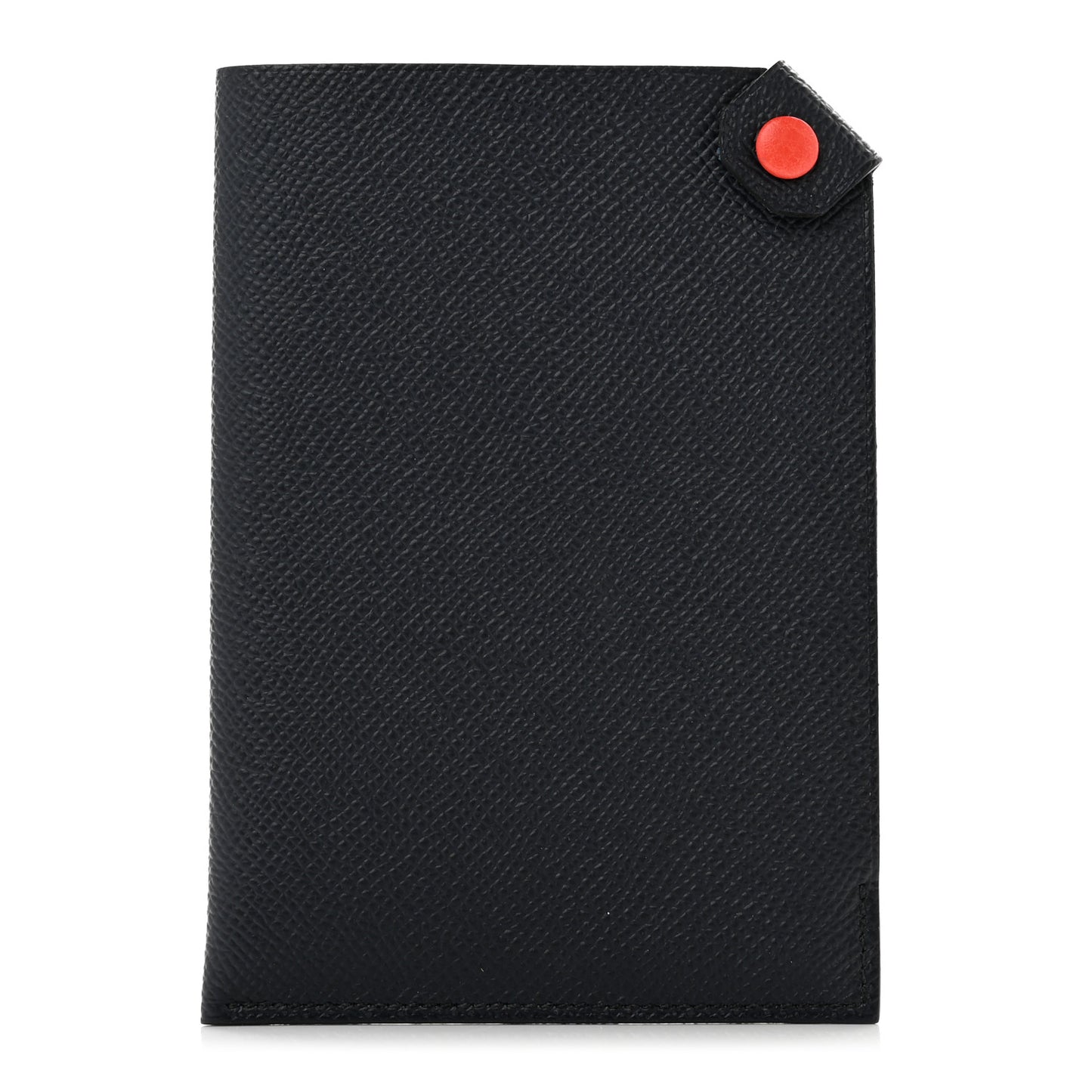 Epsom Tarmac Dot PM Passport Holder Bleu Indigo Capucine