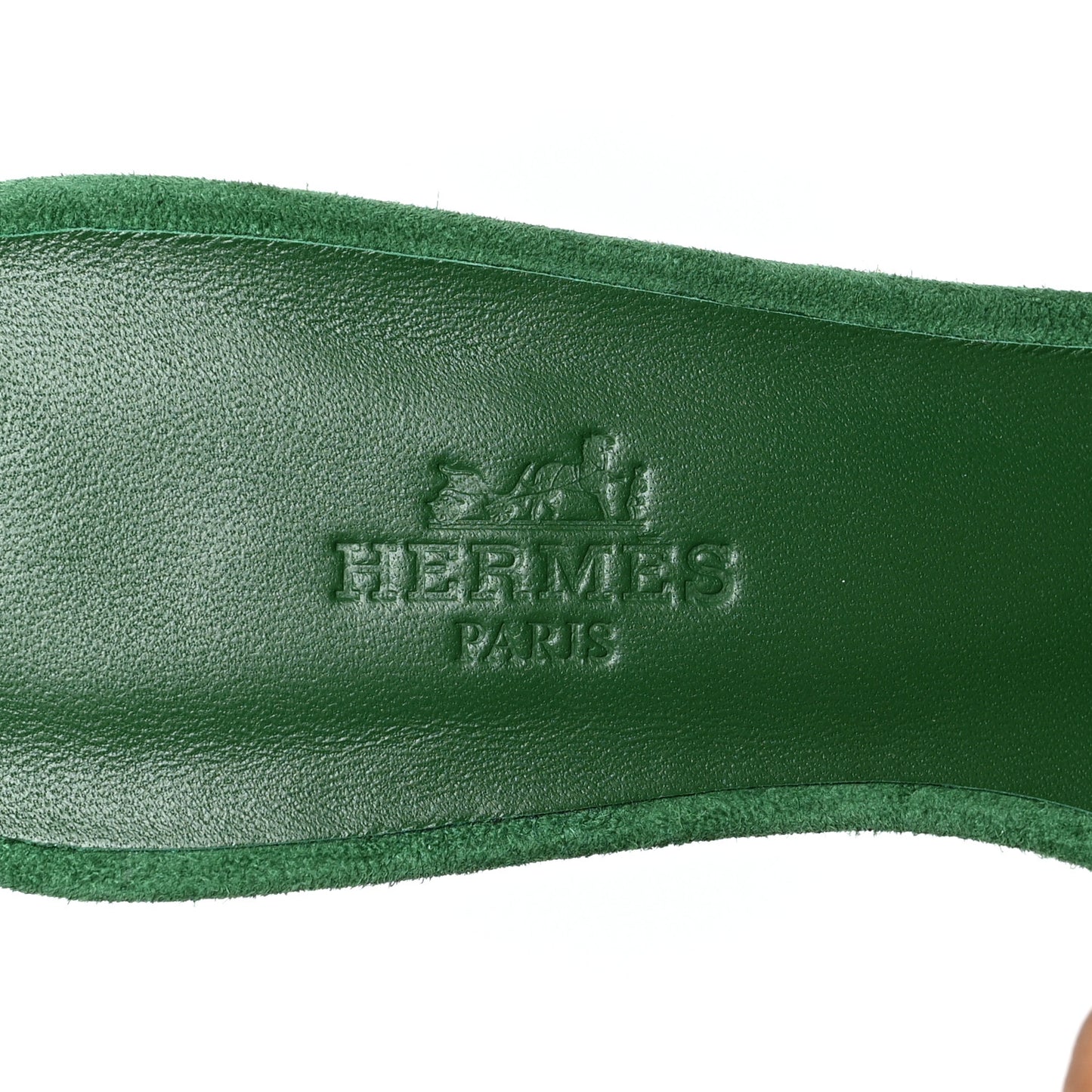 Suede Goatskin Oasis Sandals 36.5 Vert Electrique
