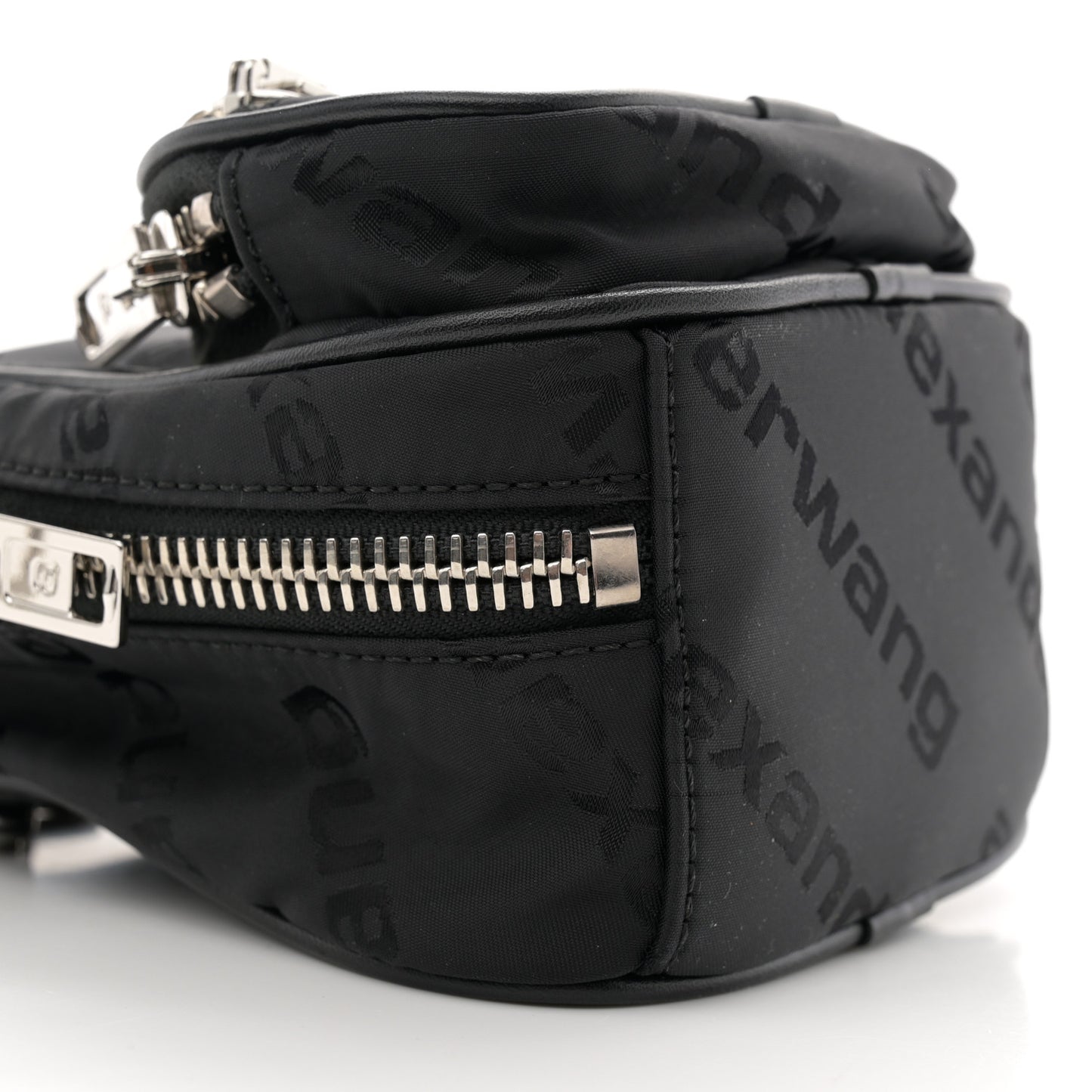 Nylon Logo Mini Attica Backpack Crossbody Black