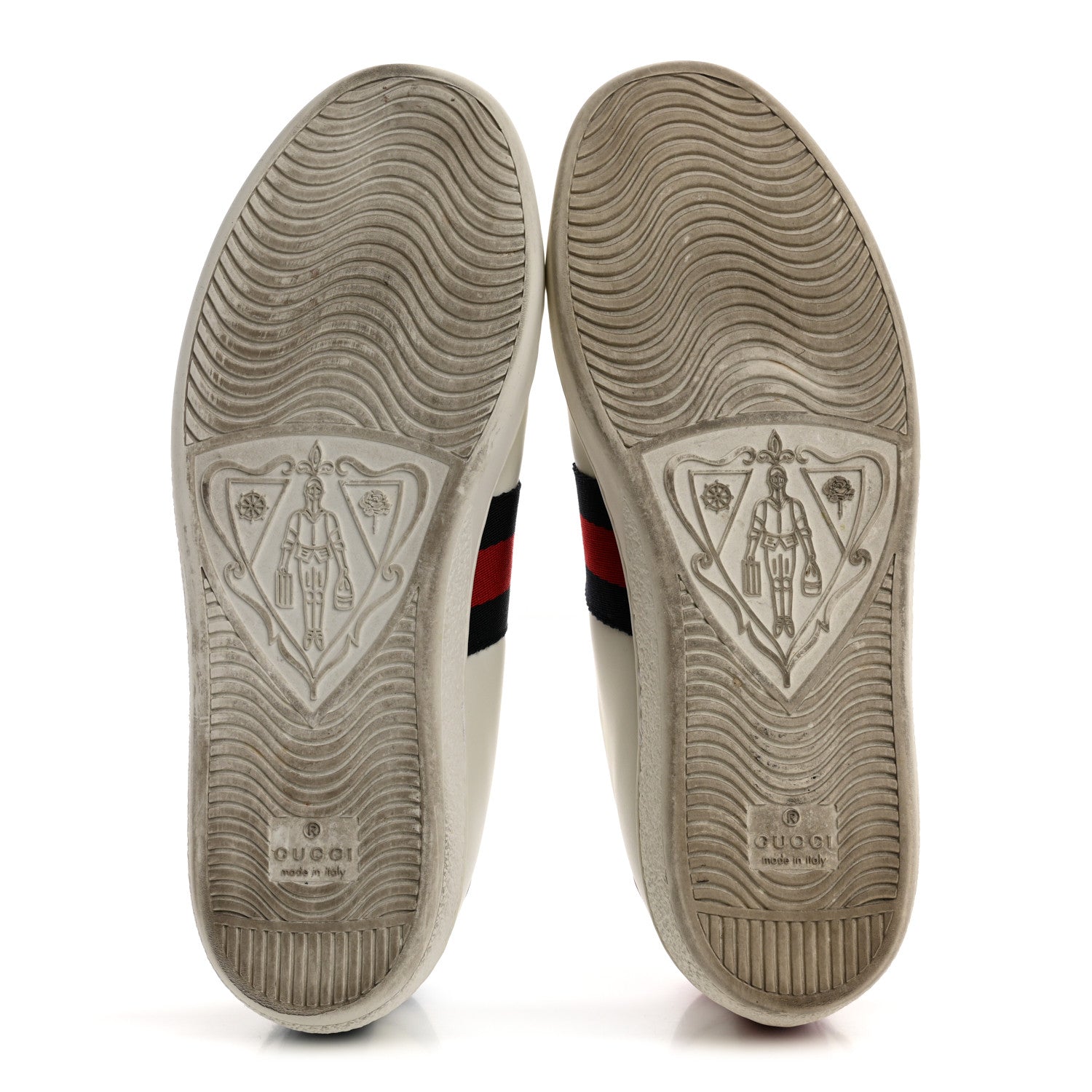 Gucci Calfskin Nappa Web LOVED Embroidered Womens Ace Sneakers 38 White Red Flame Notte 5 of 11