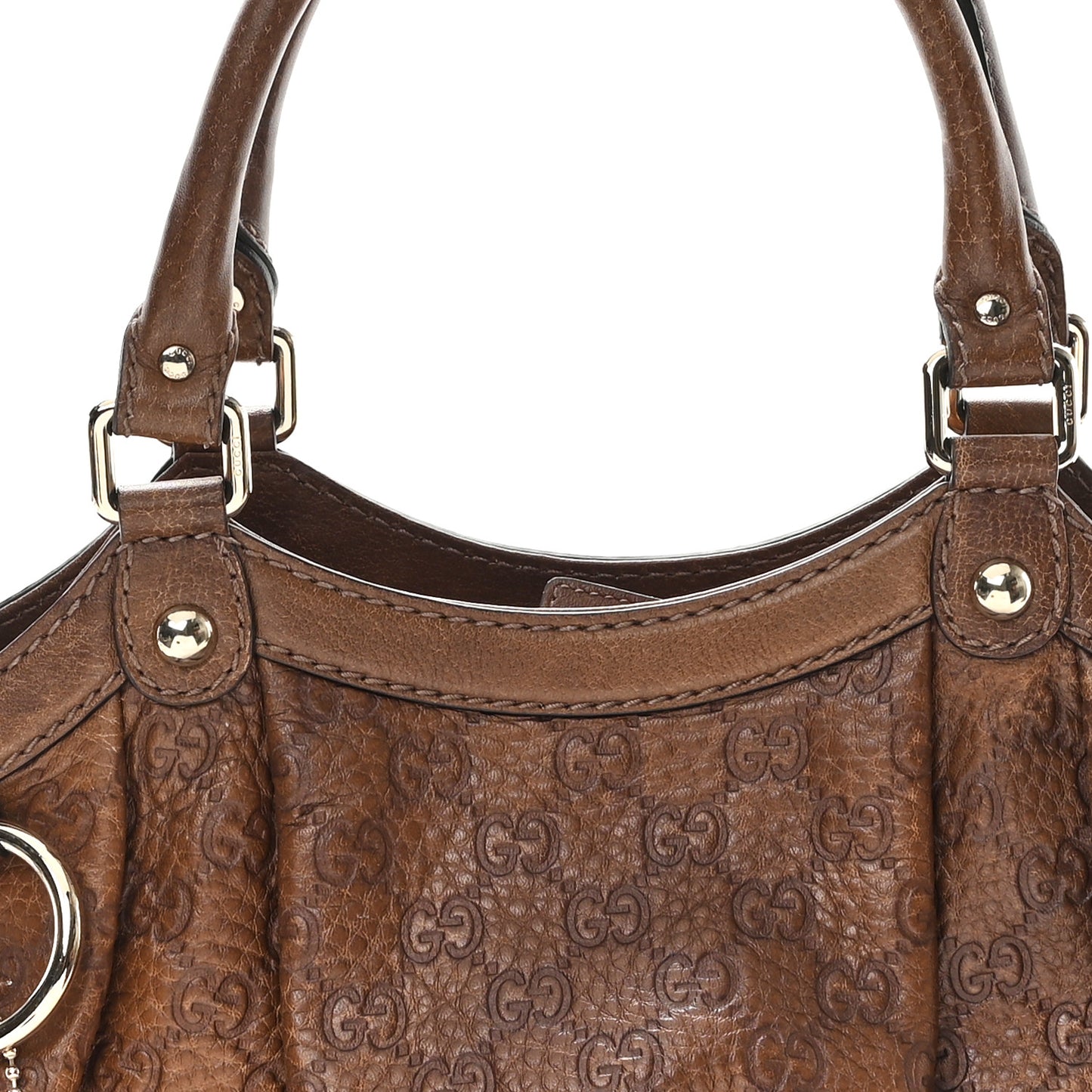 Guccissima Medium Sukey Tote Brown