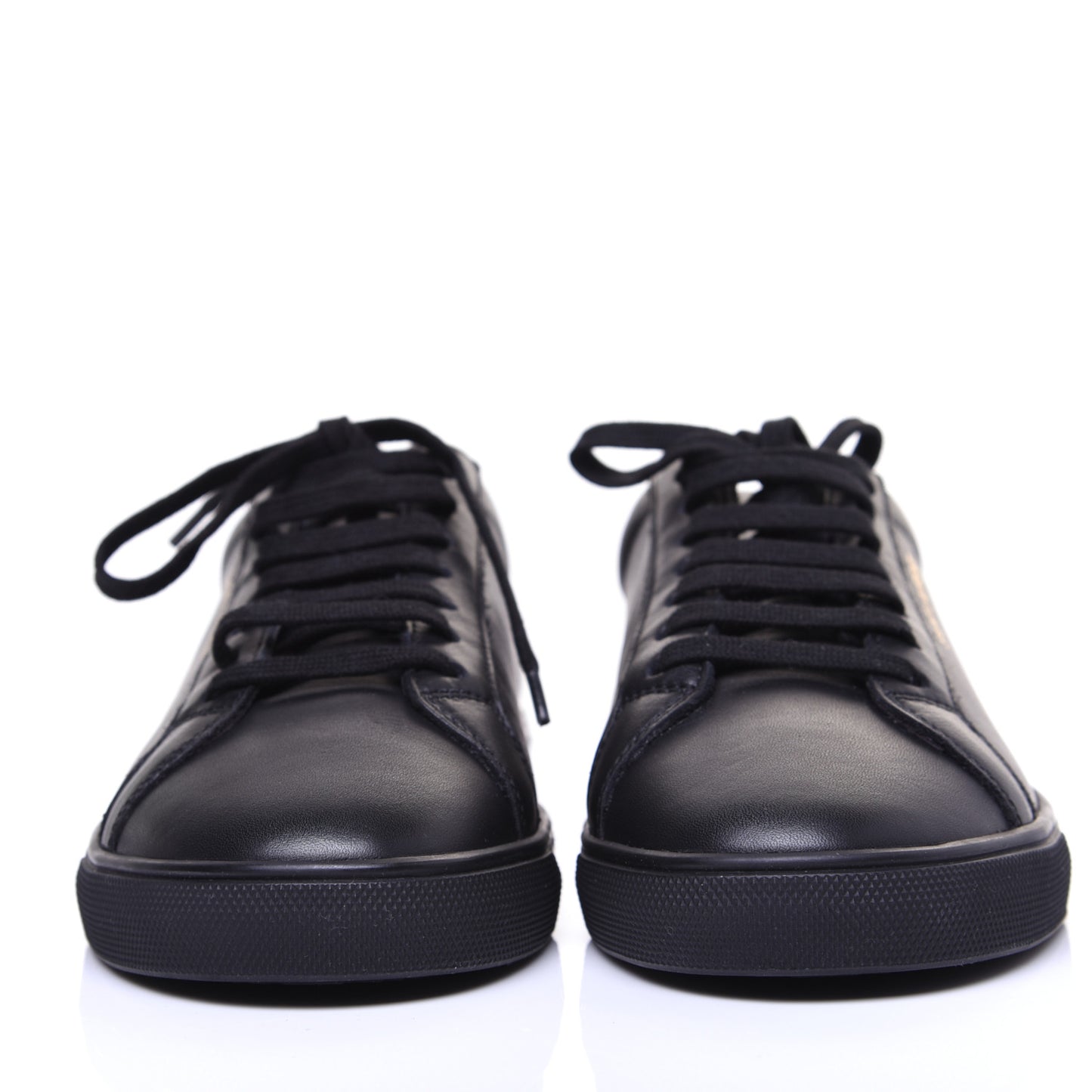Calfskin Womens Andy Low Top Sneakers 38 Black