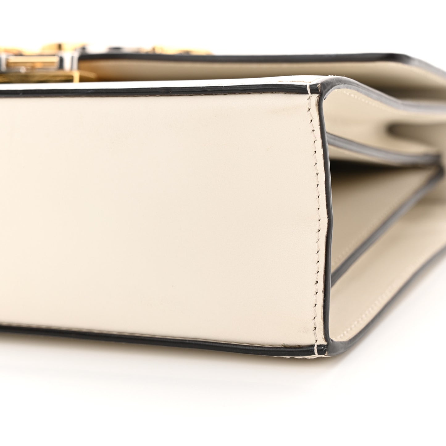 Smooth Calfskin Small Zumi Shoulder Bag Mystic White