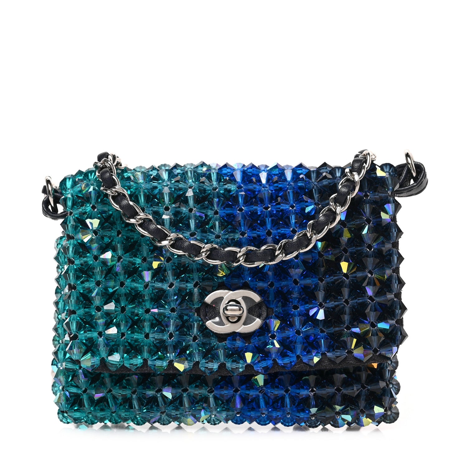 Crystal Mini Flap Blue Green