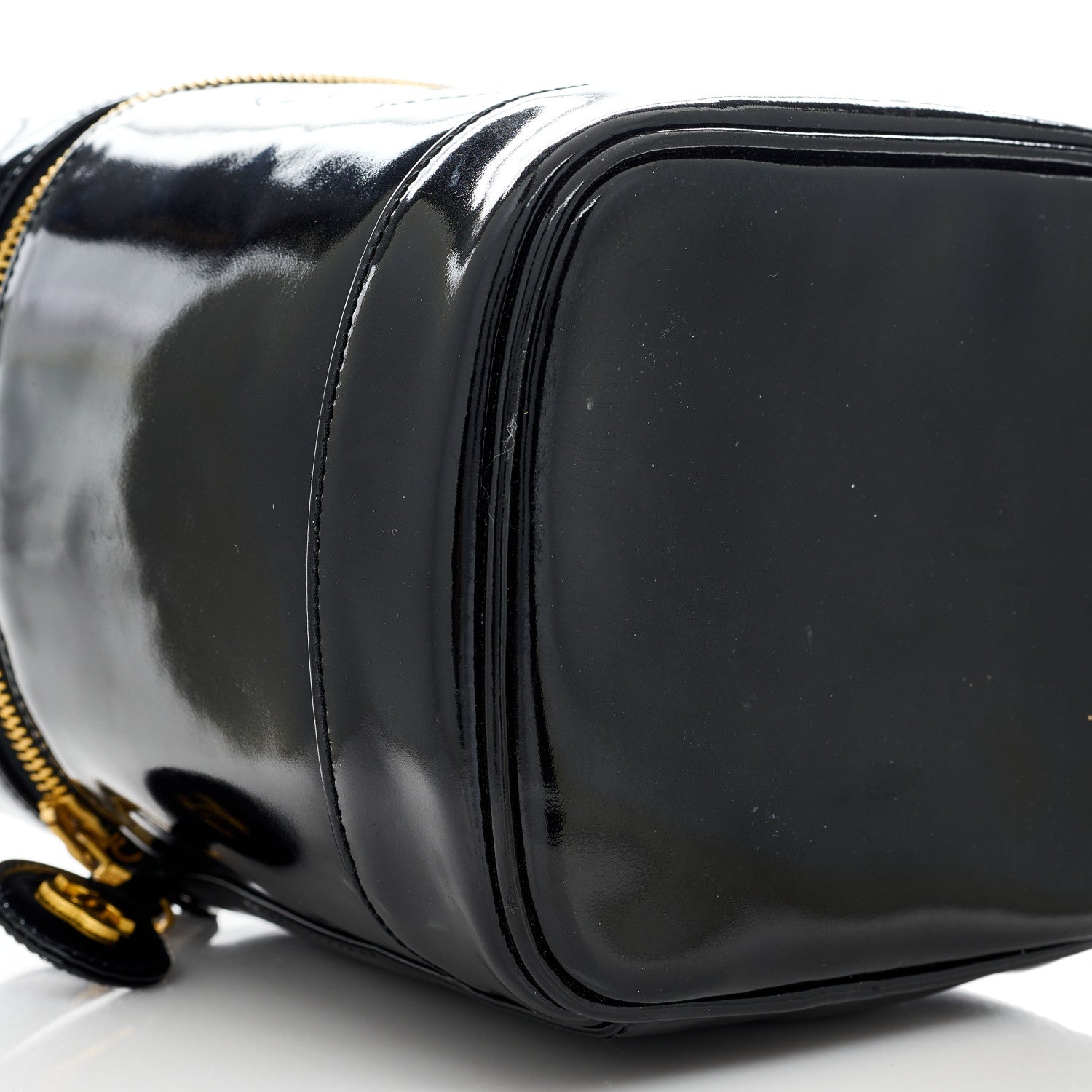 Chanel Patent Vanity Cosmetic Case Black 7 of 11