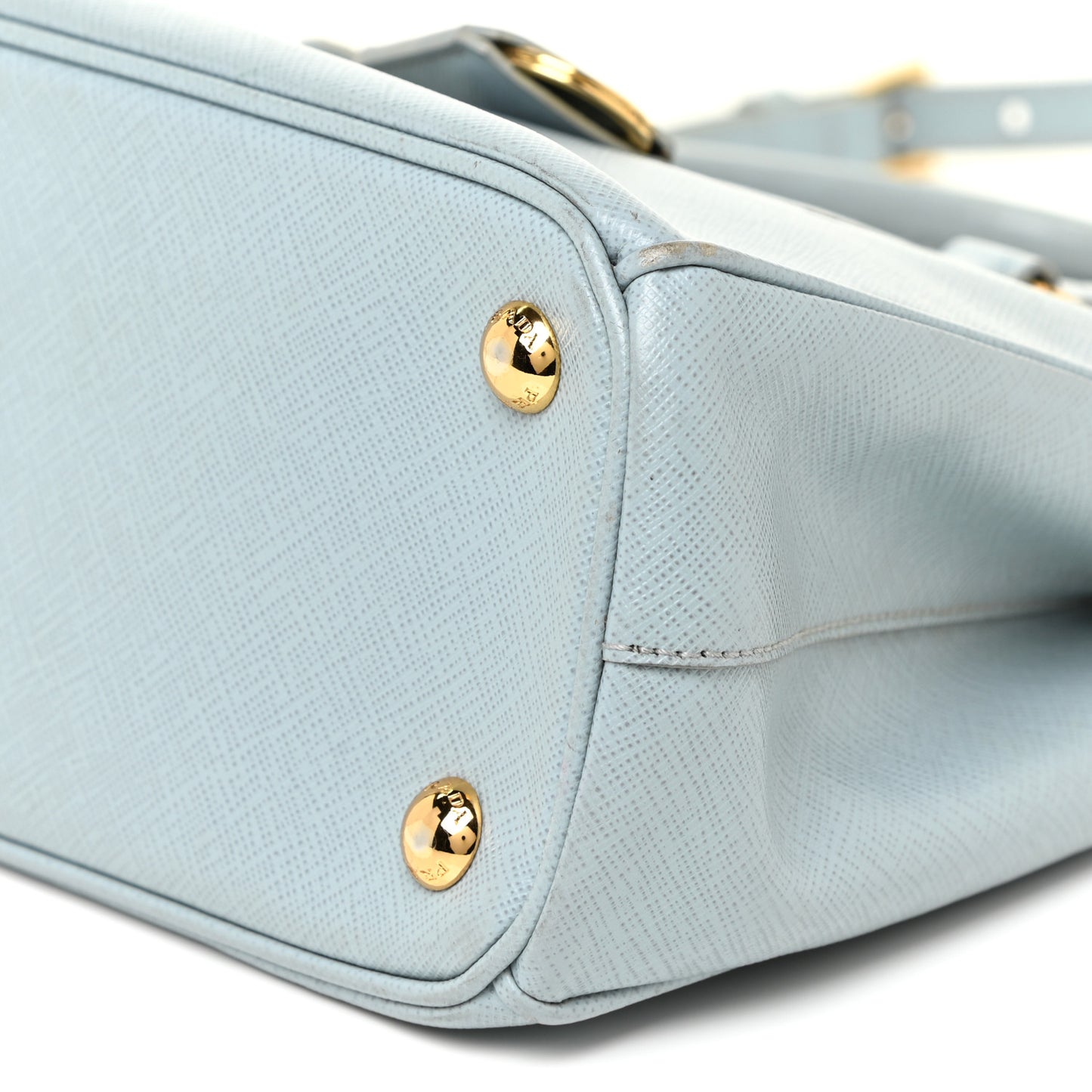 Saffiano Lux Mini Double Zip Tote Lago