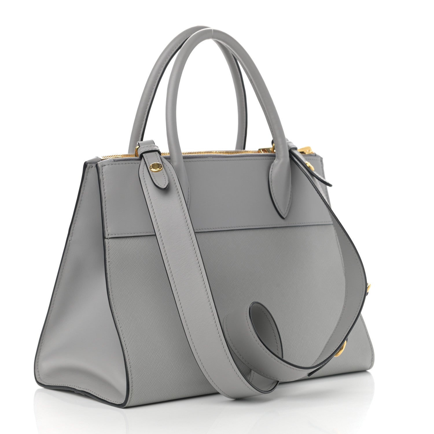 Prada Saffiano City Calfskin Paradigme Bag Nube 3 of 12