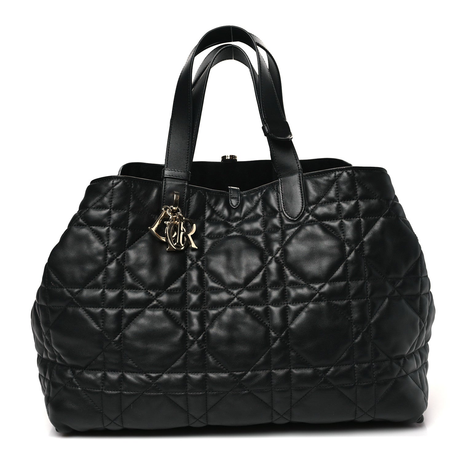 Christian Dior Calfskin Macrocannage Large Toujours Black 1870260