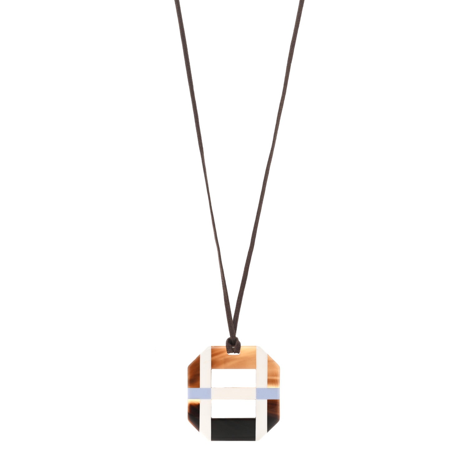 Hermes Horn Lacquer Opus Octagonal Necklace 1873962 – FASHIONPHILE