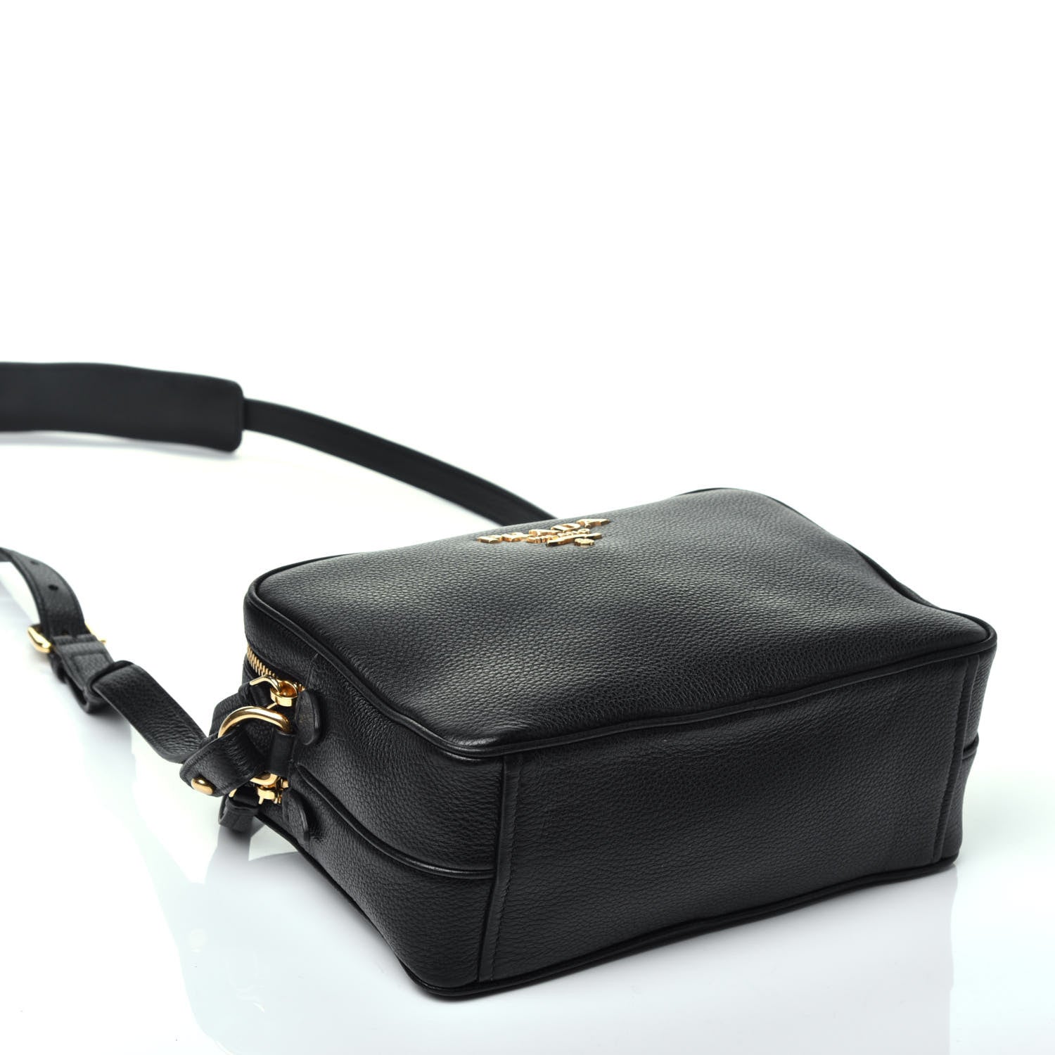 Prada Vitello Phenix Camera Bag Black 4 of 9