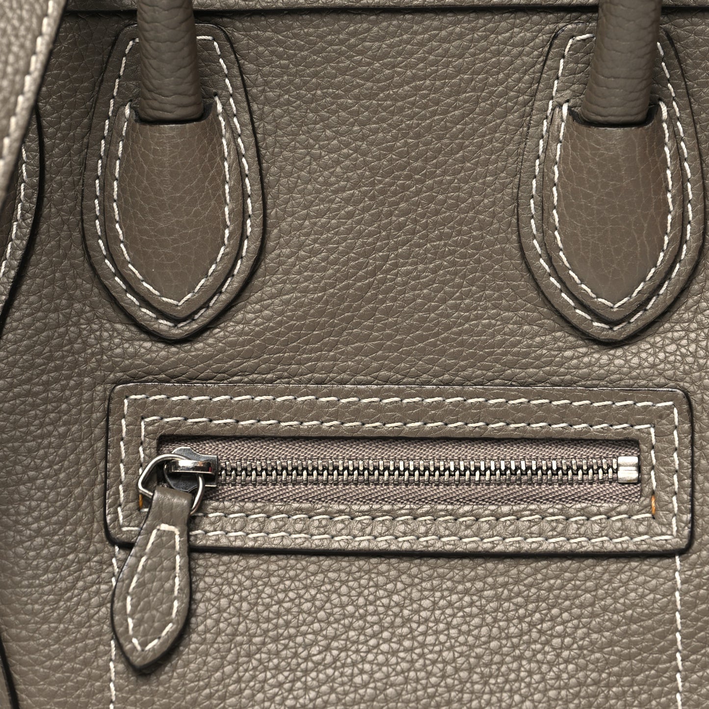 Drummed Calfskin Nano Luggage Souris