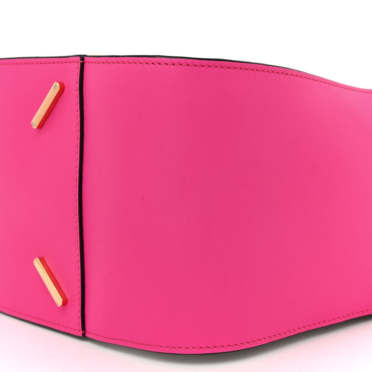 Calfskin Small Hammock Shoulder Bag Shocking Pink White