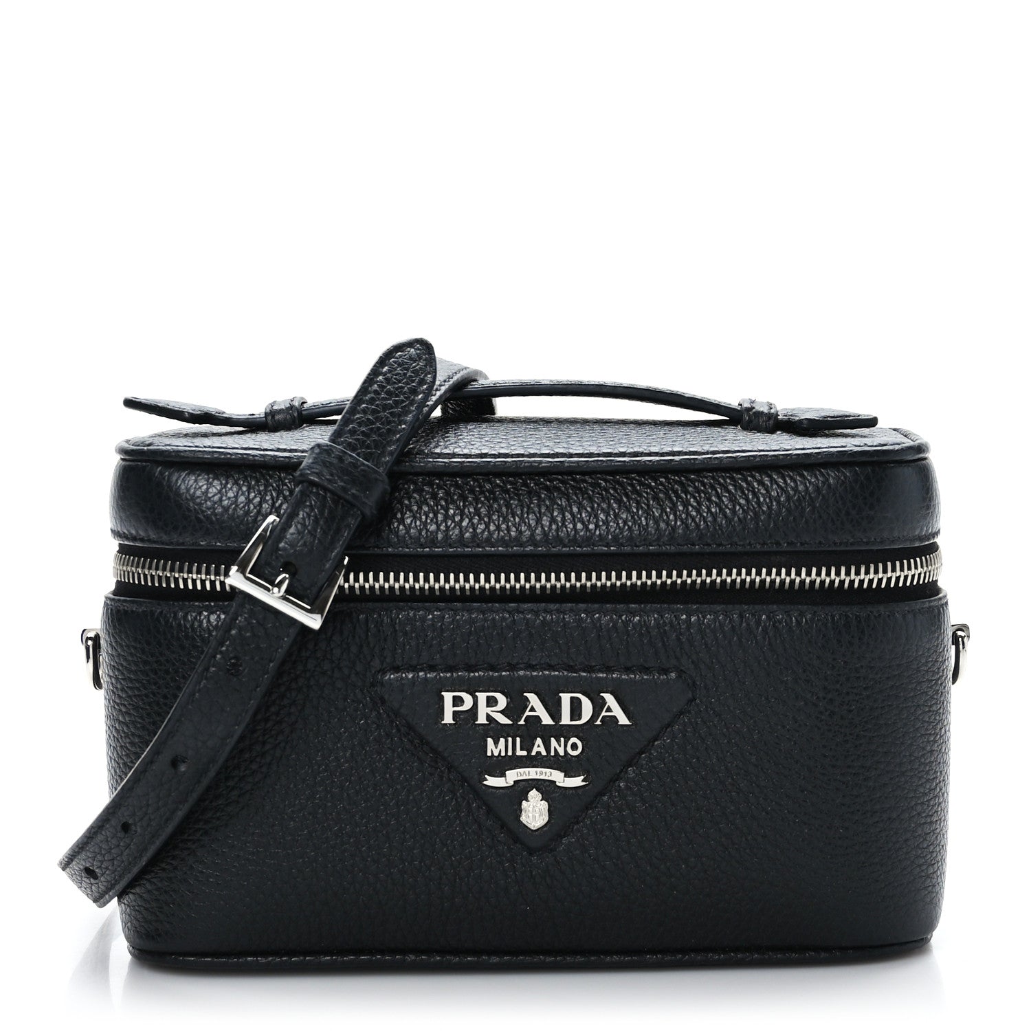 Prada Vitello Daino Mini Bag Black 1 of 8