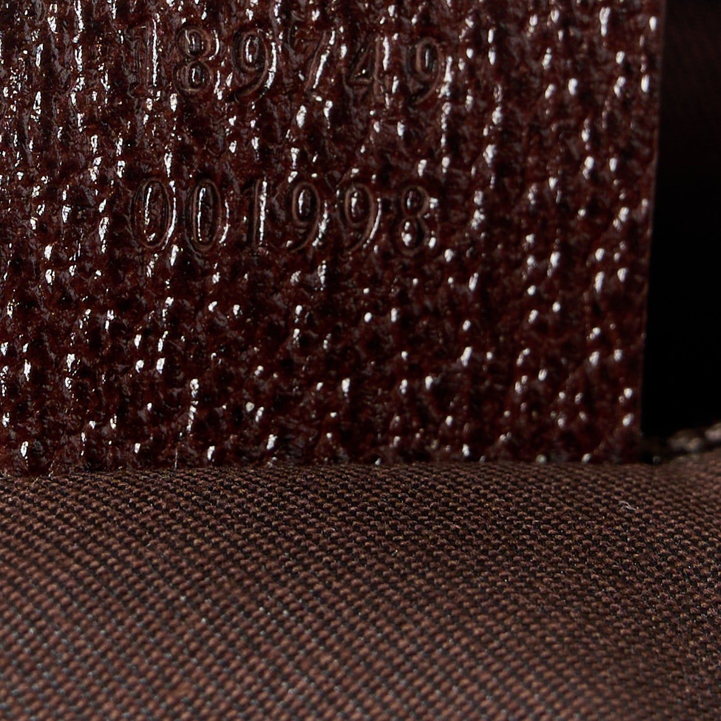 Monogram Web Small Flat Messenger Crossbody Dark Brown