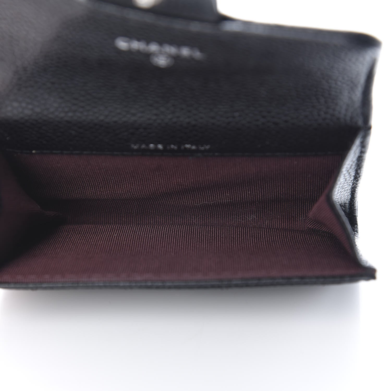 Chanel Caviar Quilted Flap Card Holder Wallet Black 5 of 13