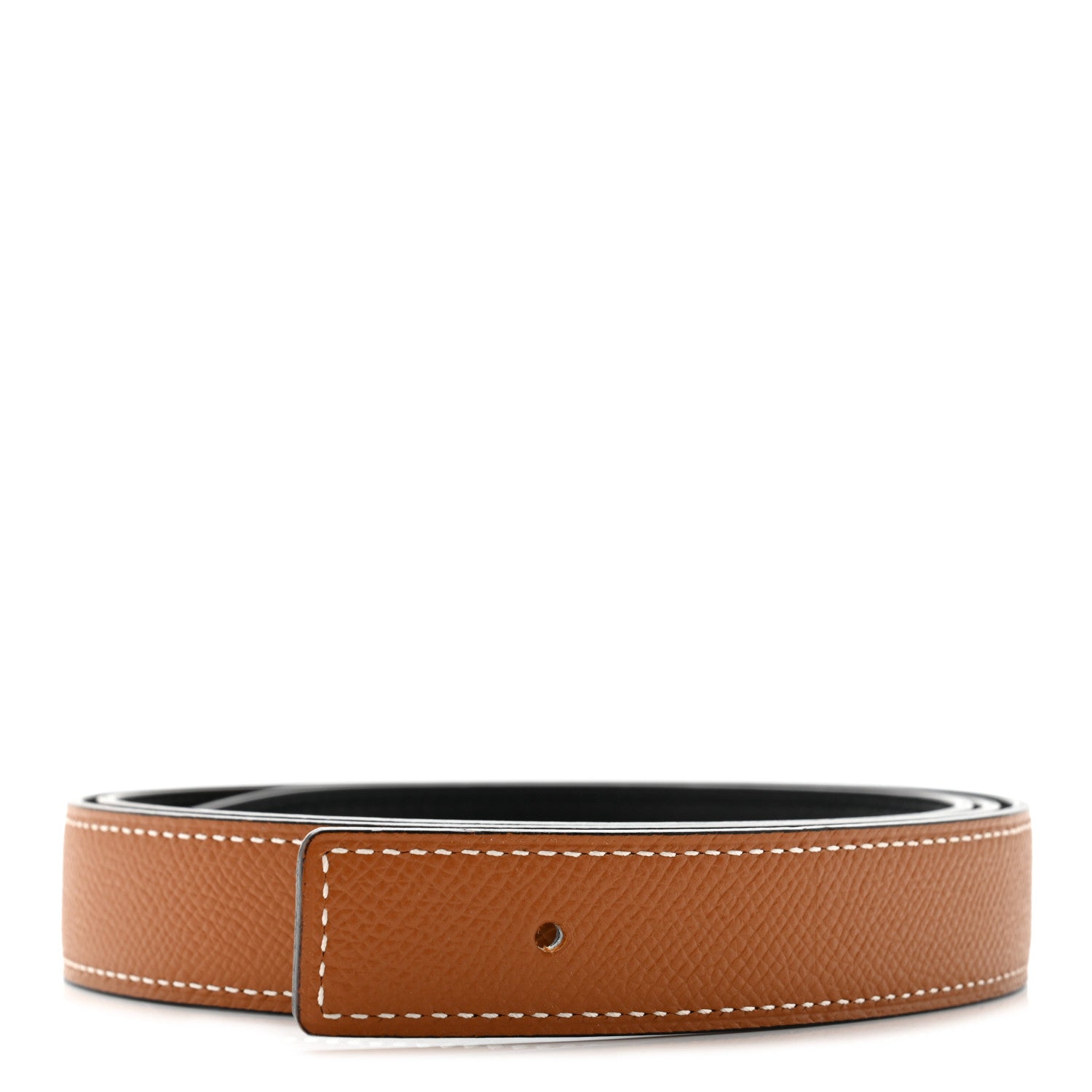 Hermes Swift Epsom 24mm Belt Strap 90 Black Gold 1 of 5