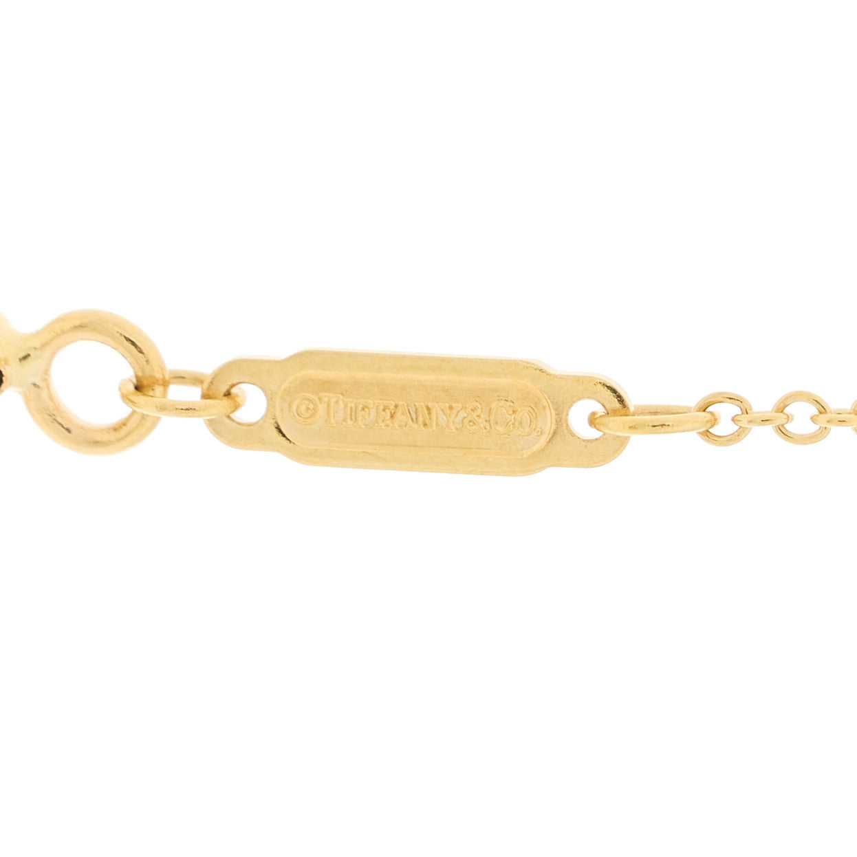 18K Yellow Gold Small T Smile Pendant Necklace