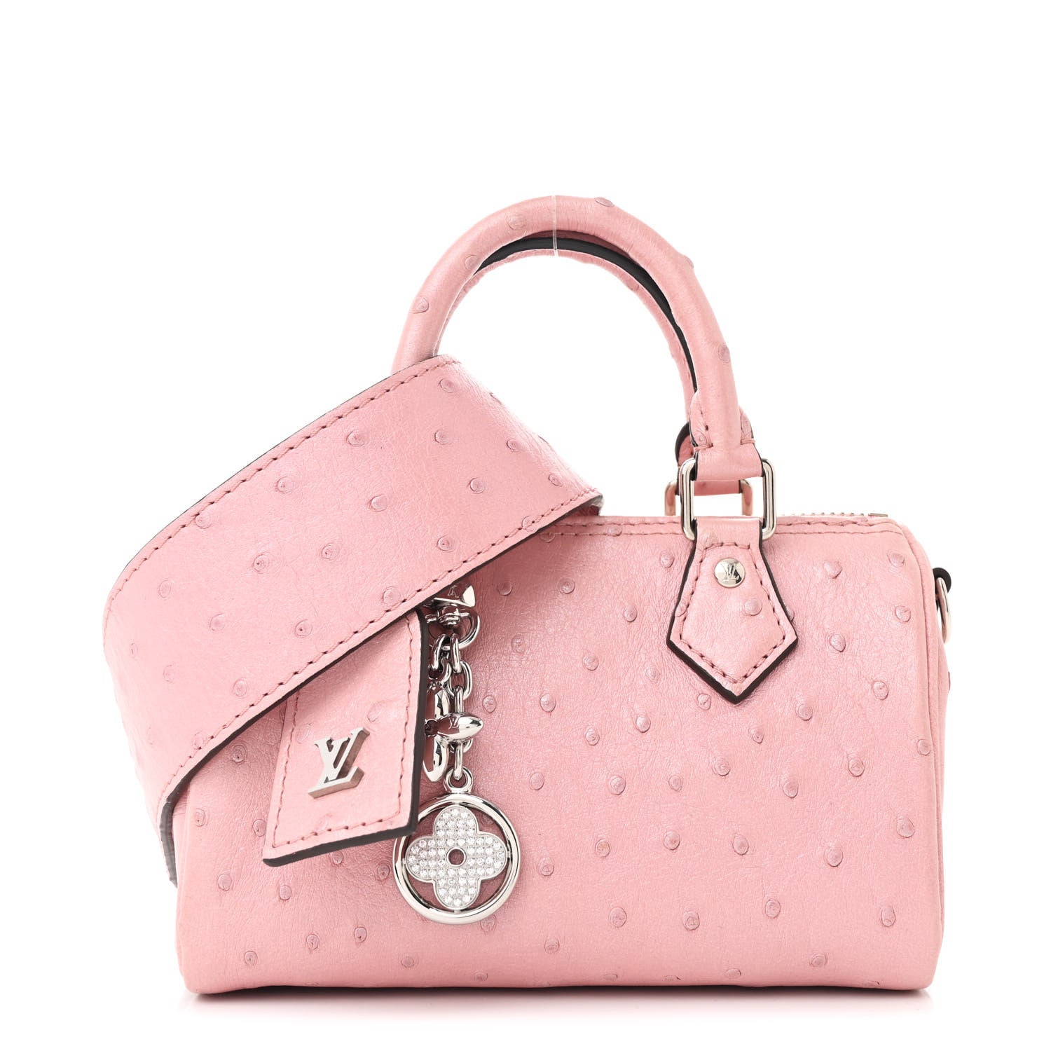 Louis Vuitton Ostrich Nano Speedy Bandouliere Pink 1698671