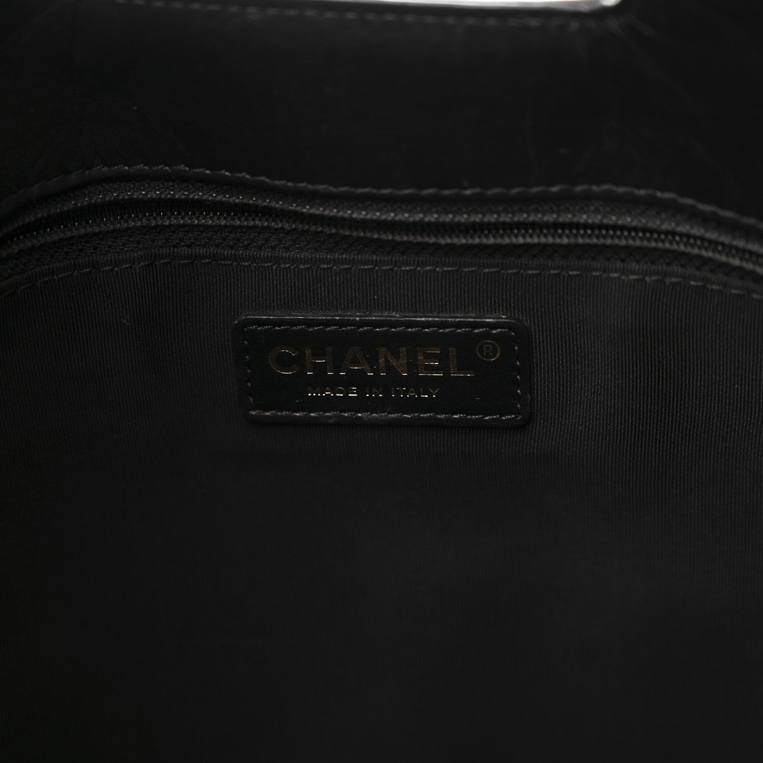 Chanel Aged Calfskin Medium Charm Shopping Bag Black 6 of 10