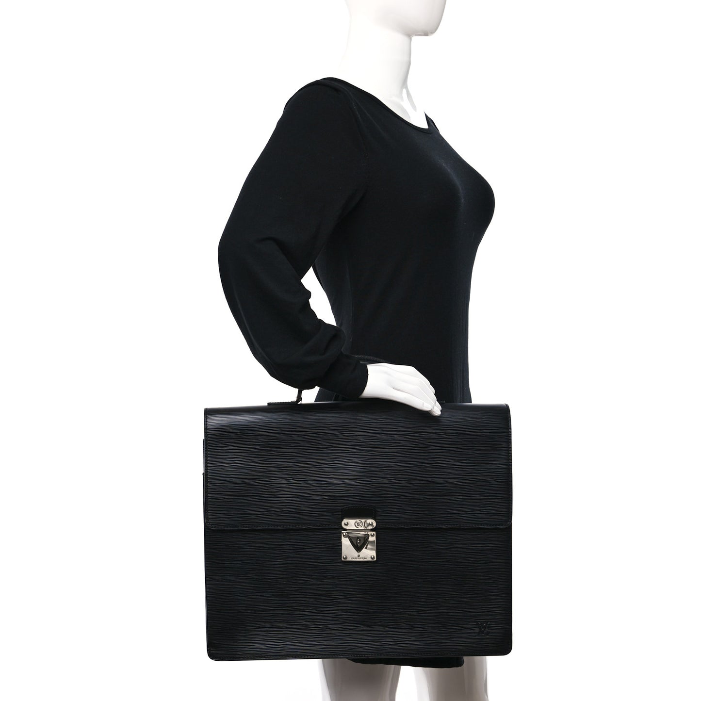 Epi Robusto 2 Compartment Briefcase Black