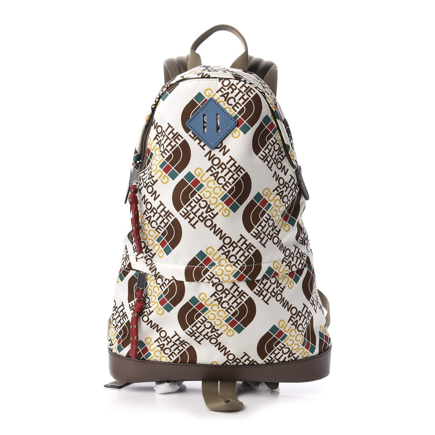 gucci x the north face backpack Gucci X THE NORTH FACE Econyl Nylon Medium Backpack Brown White 667533 – FASHIONPHILE