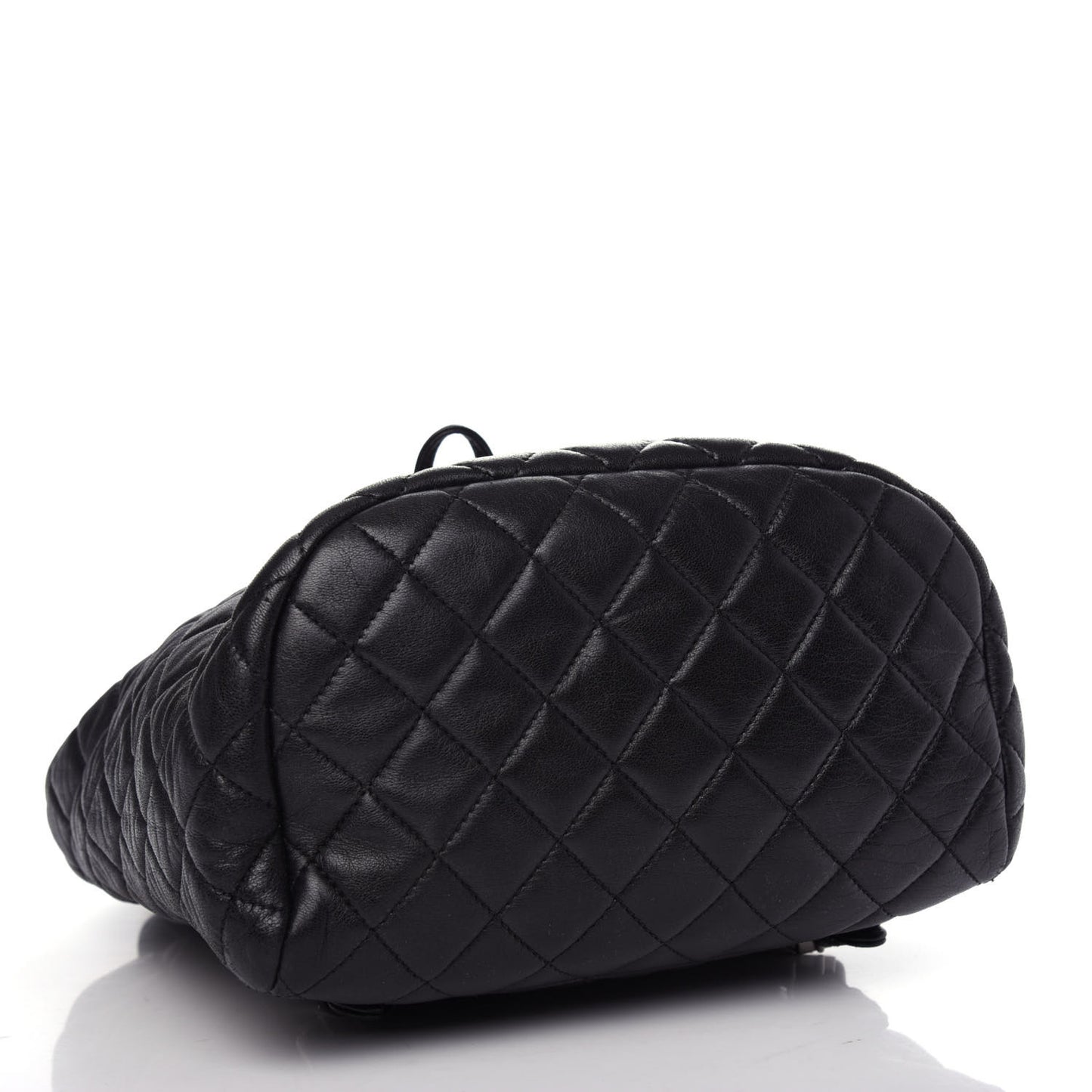 Lambskin Quilted Small Urban Spirit Backpack Black