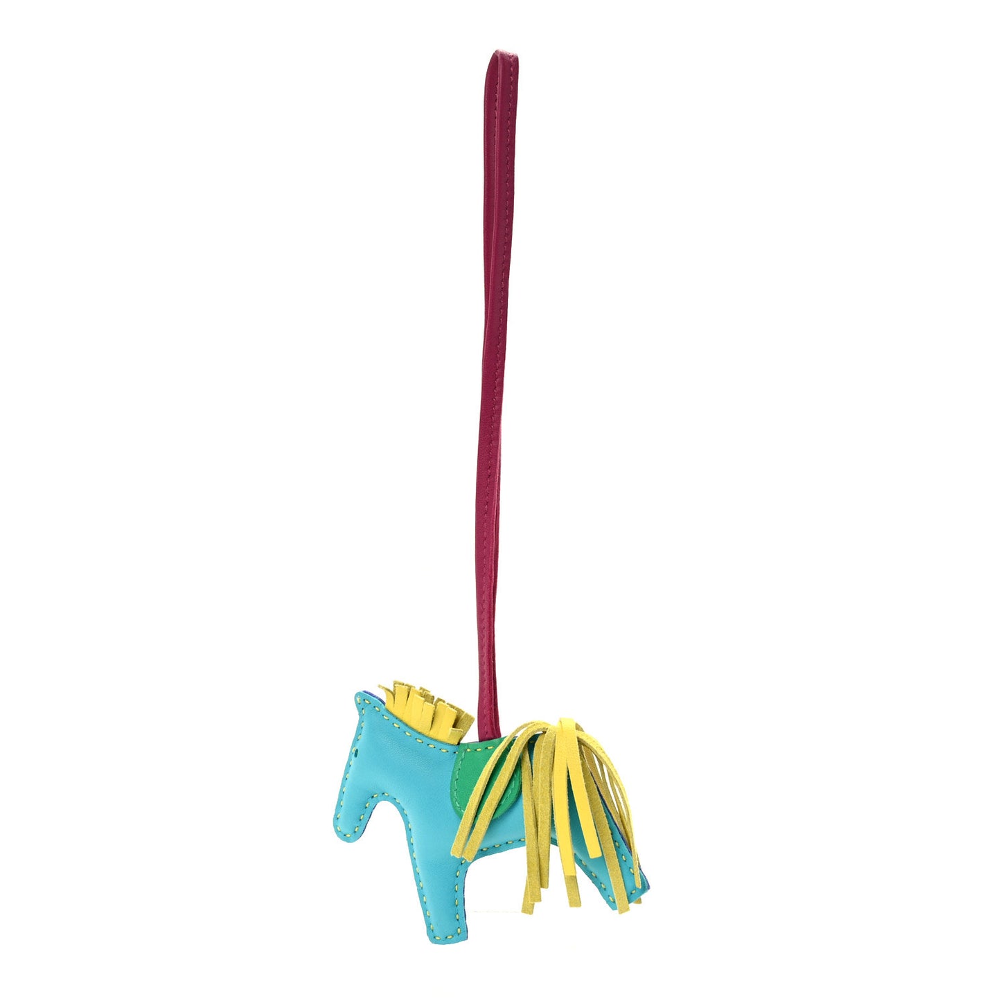 Milo Lambskin Grigri Rodeo Horse Bag Charm PM Electric Blue Aztec Blue Sulfur Mint Pink Shocking Violet