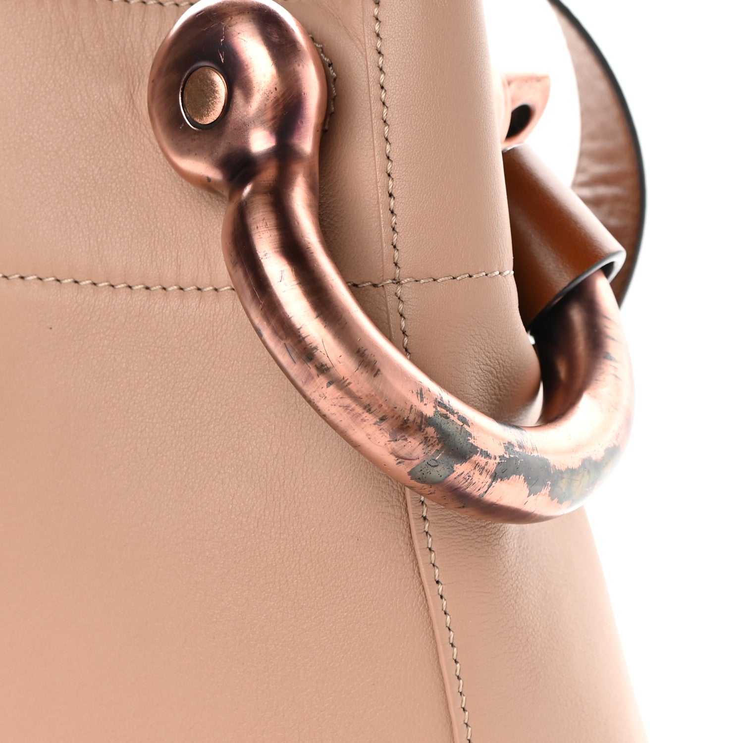 Tom Ford Calfskin Fisherman Hook Drawstring Hobo Bag Blush Nude 16 of 17
