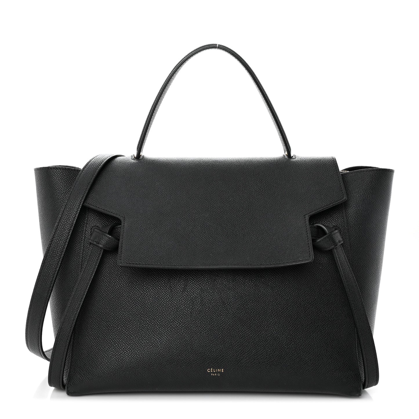 Grained Calfskin Mini Belt Bag Black