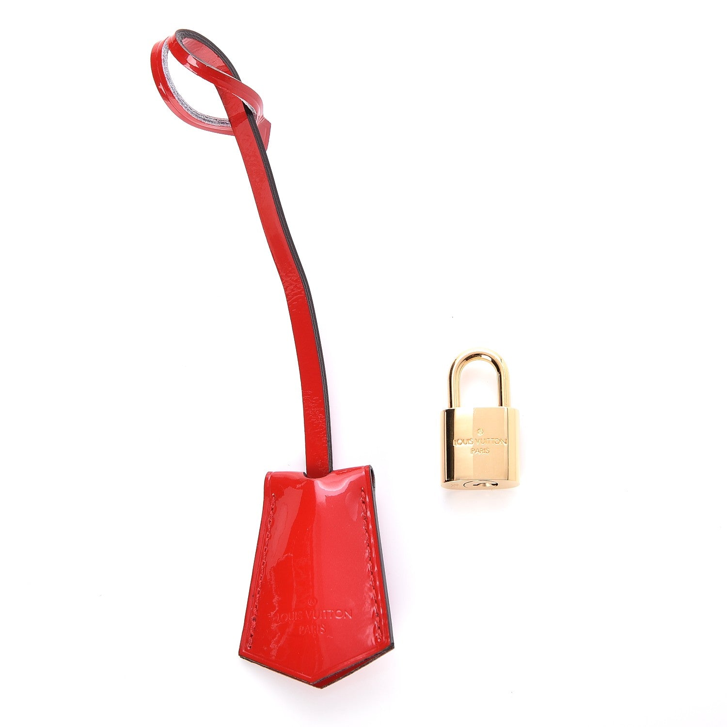Louis Vuitton Vernis Lockit Clochette Key Bell Holder and Lock Set