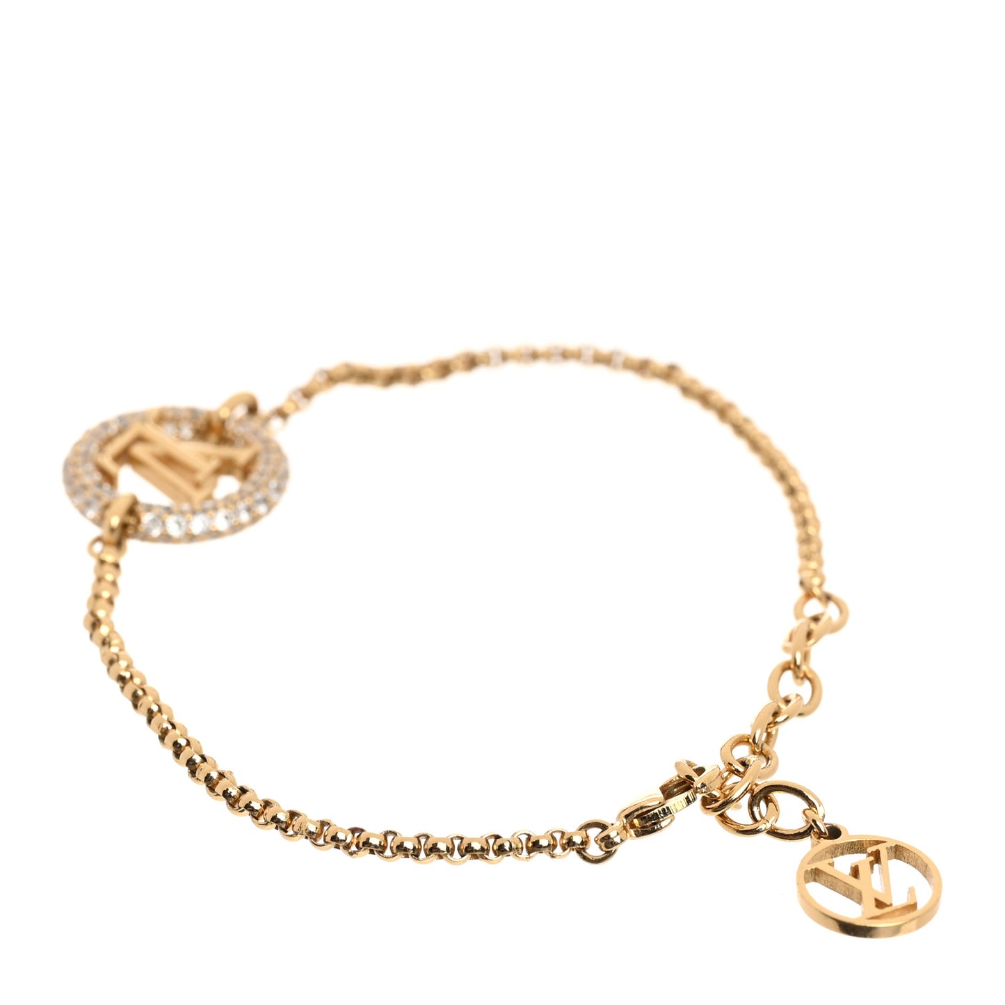 Metal Crystal Louise By Night Bracelet Gold