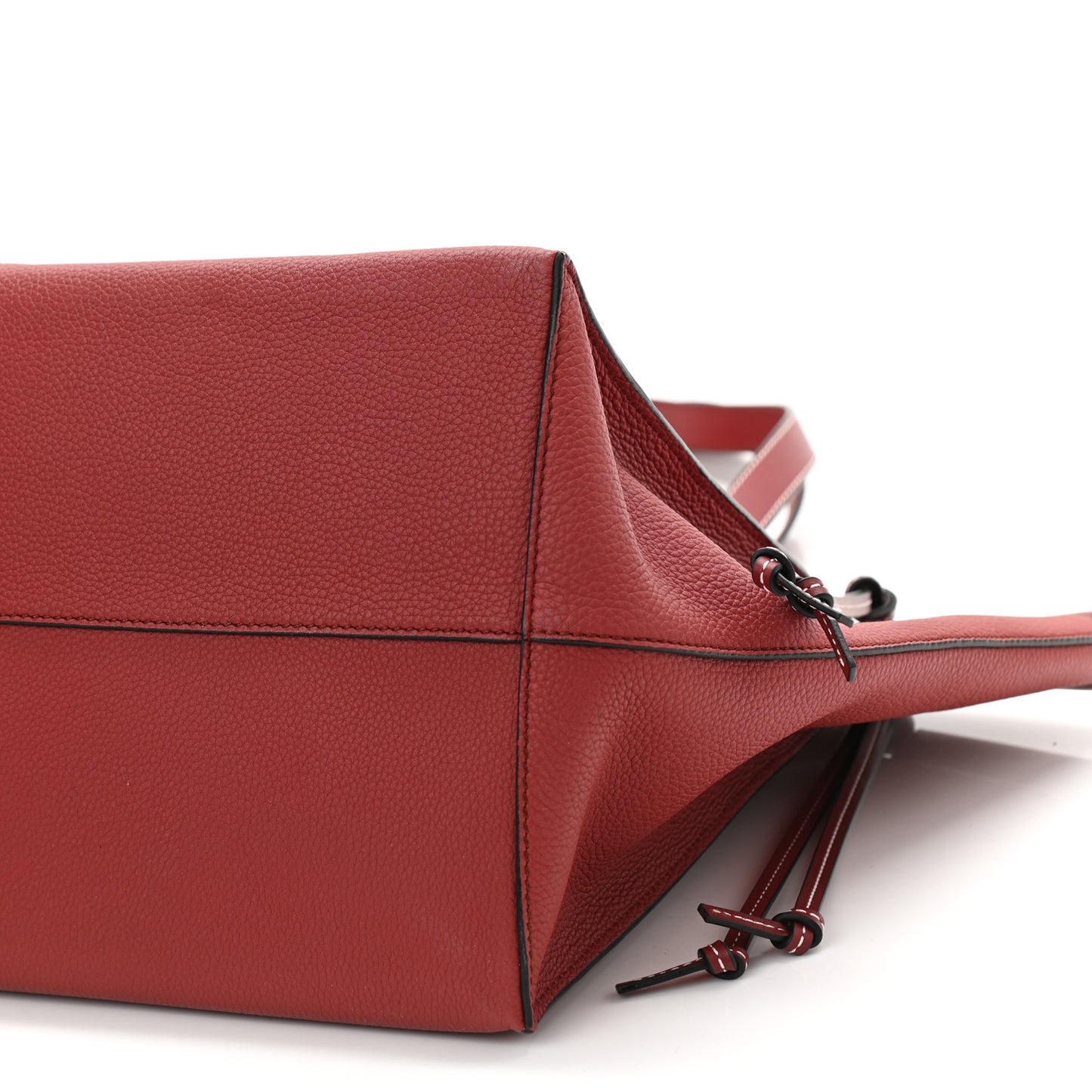 Soft Grained Calfskin Medium Cushion Tote Merlot