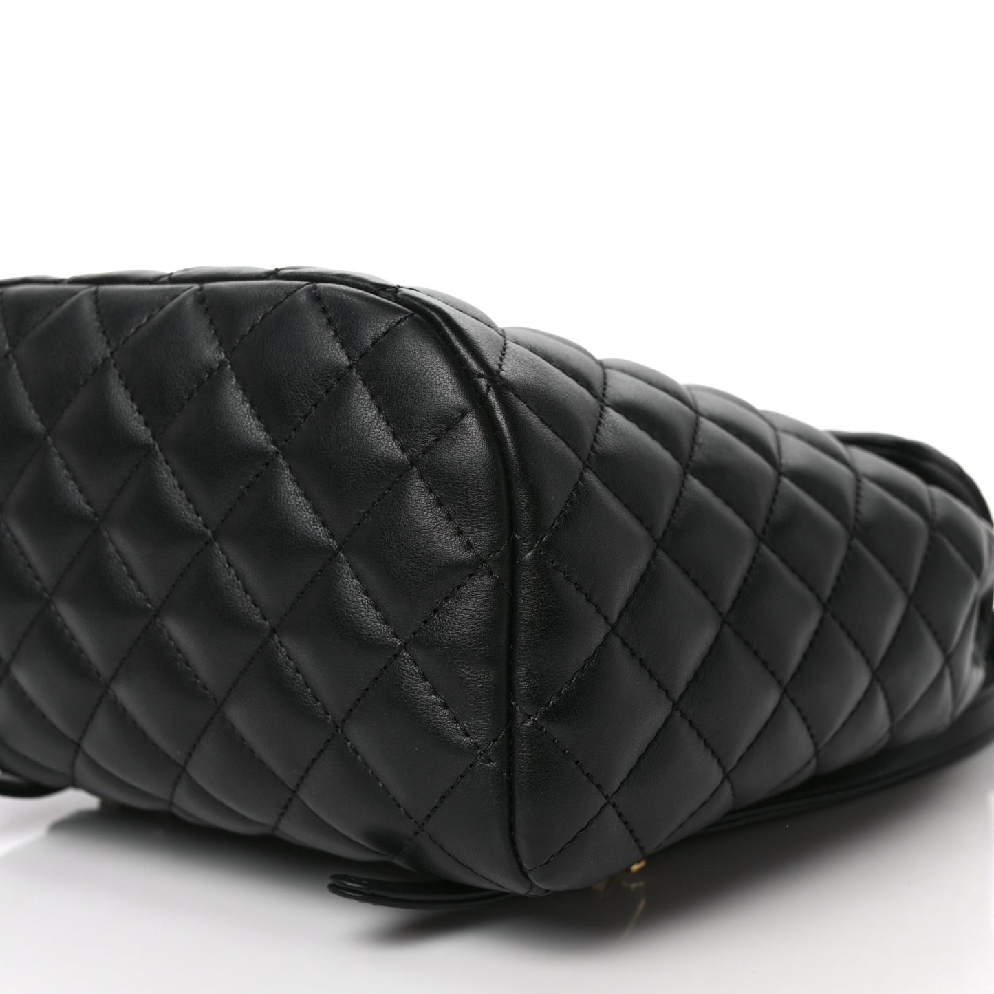 Lambskin Quilted Small Urban Spirit Backpack Black