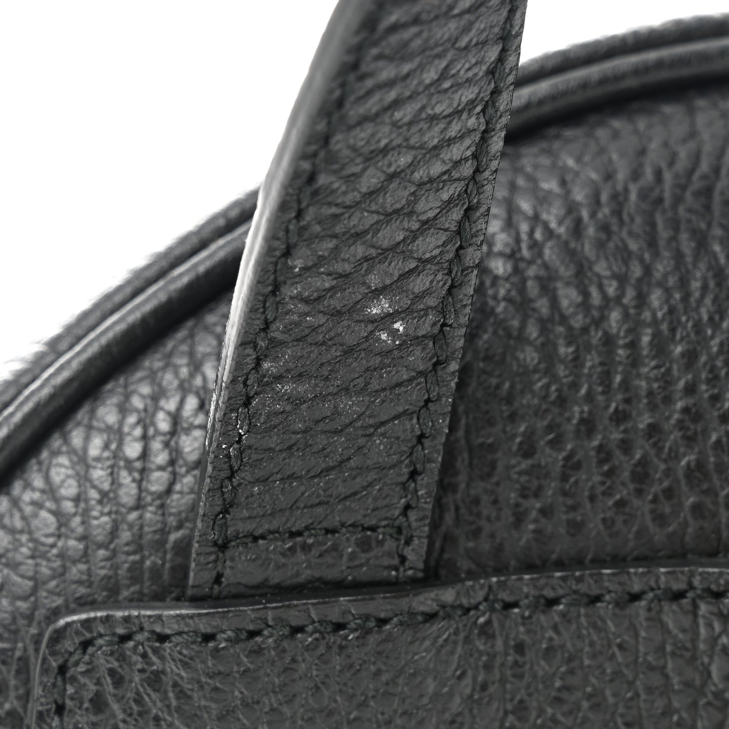 Pebbled Calfskin Soho Chain Backpack Black