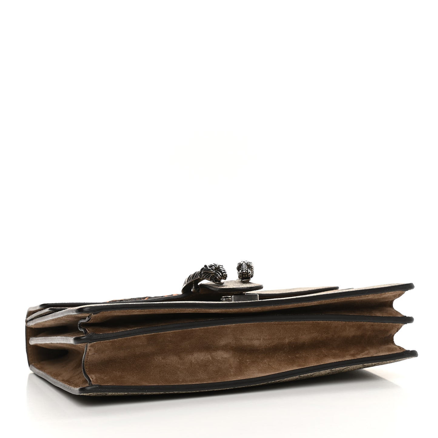 GG Supreme Monogram Bee Embroidered Medium Dionysus Shoulder Bag Taupe