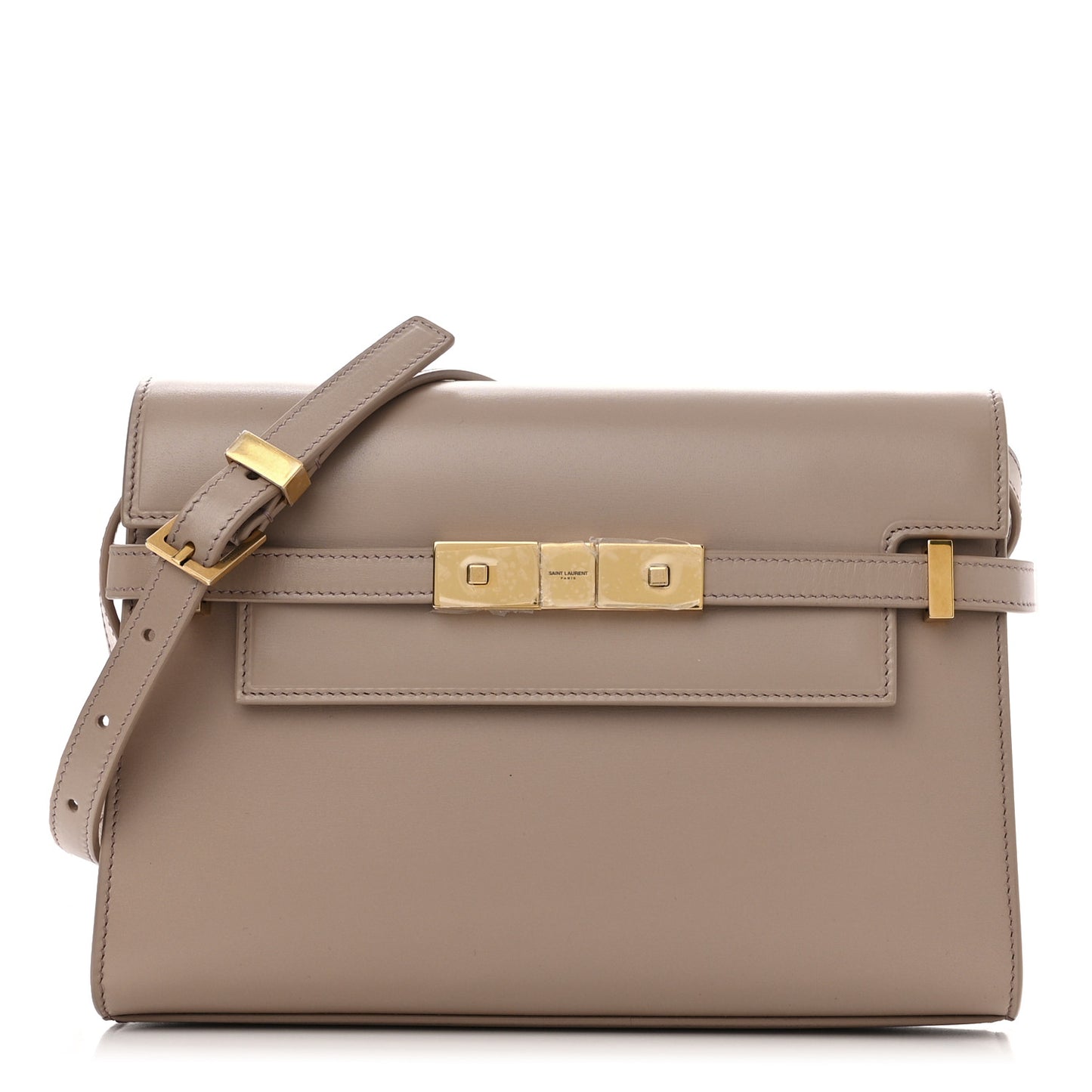 Smooth Calfskin Small Manhattan Shoulder Bag Rosy Sand