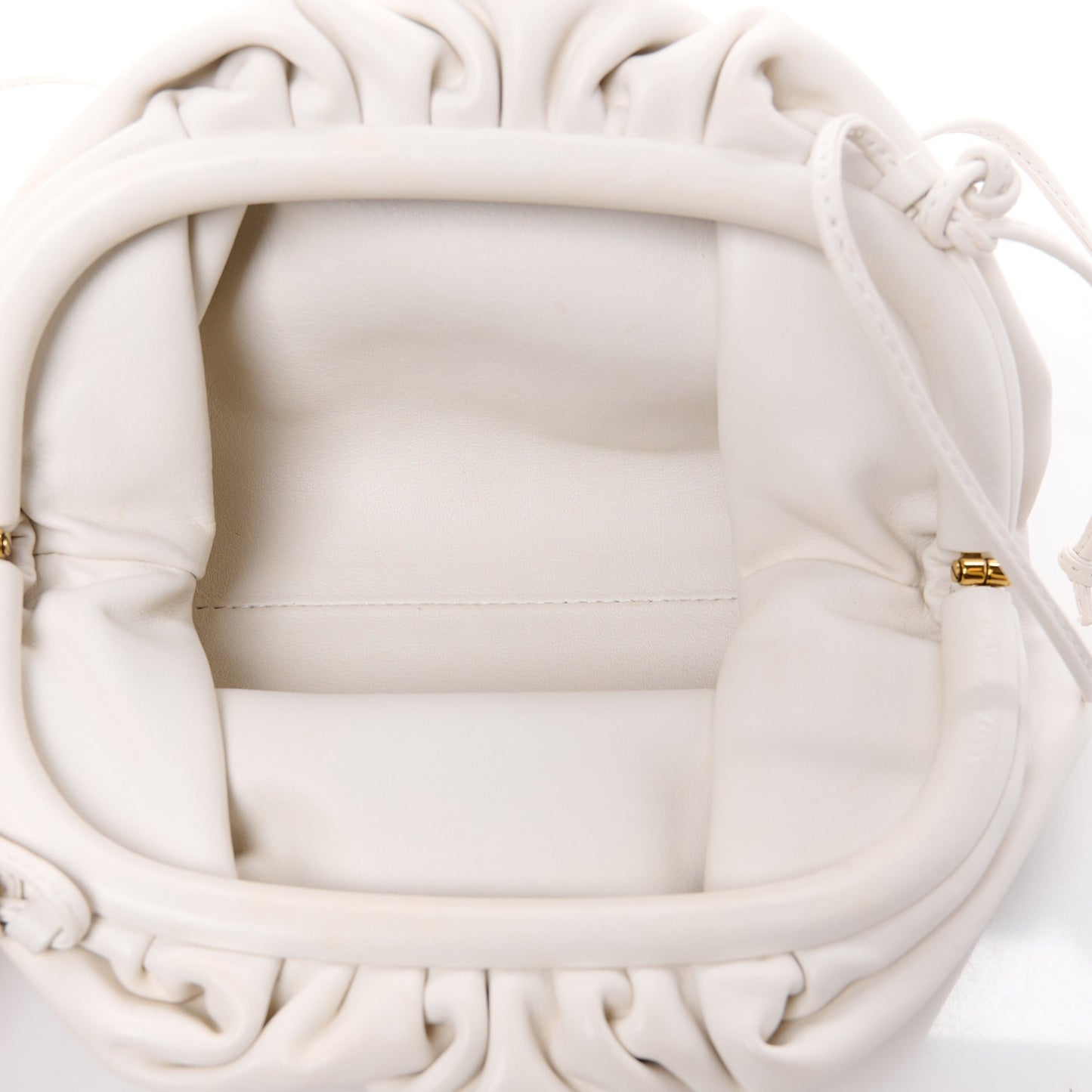 BOTTEGA VENETA Butter Calfskin The Mini Pouch Plaster