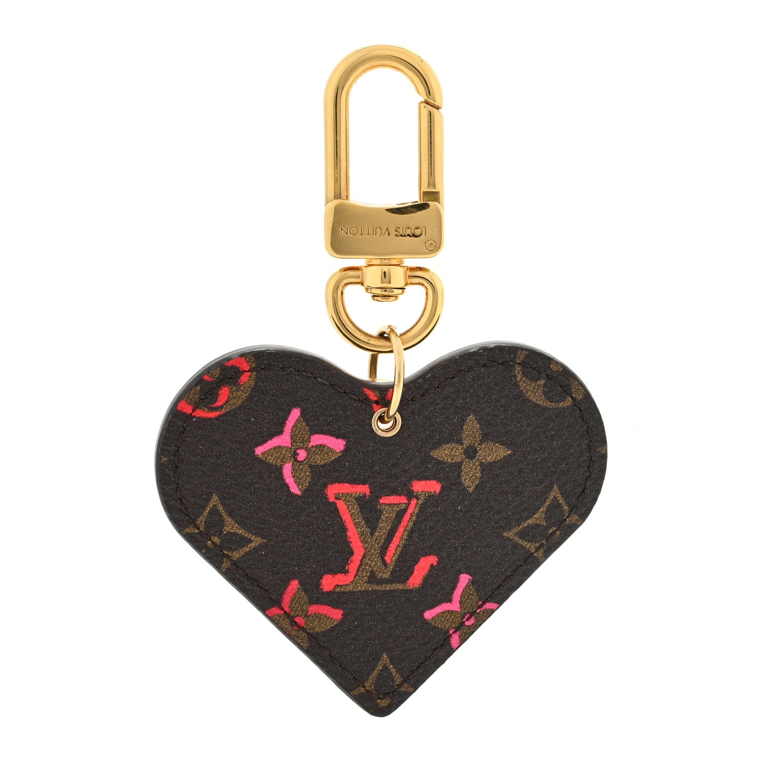 Louis Vuitton Monogram Fall In Love Heart Key Holder Bag Charm